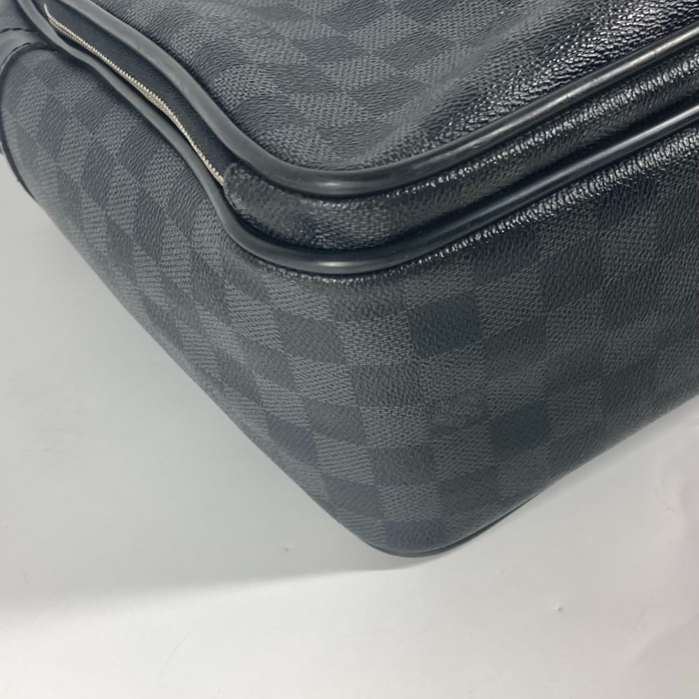 LOUIS VUITTON Business bag N23253 Damier Grafitto Canvas black Damier Grafitte Ikar mens  d