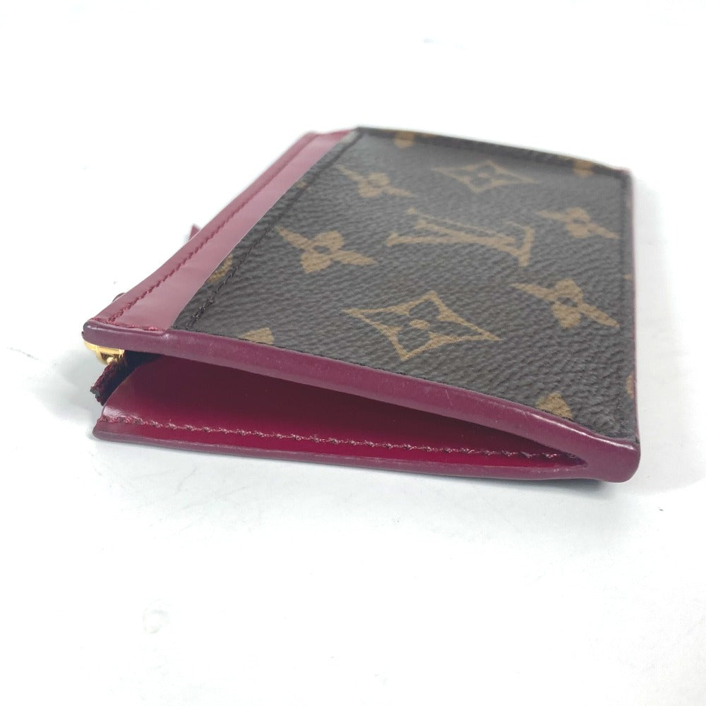 LOUIS VUITTON Coin case M67889 Monogram canvas Brown Monogram Porte Cartes Zip Women  d