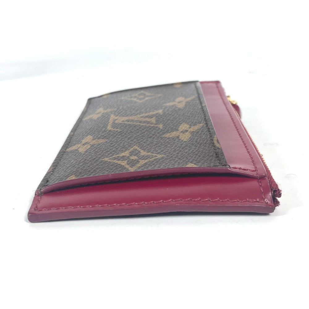 LOUIS VUITTON Coin case M67889 Monogram canvas Brown Monogram Porte Cartes Zip Women  d