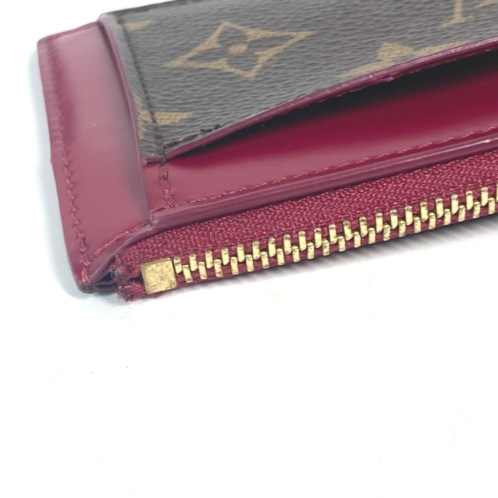 LOUIS VUITTON Coin case M67889 Monogram canvas Brown Monogram Porte Cartes Zip Women  d