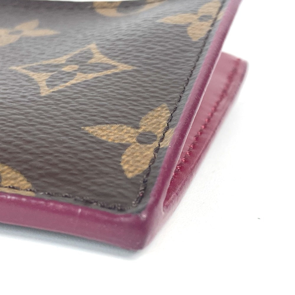 LOUIS VUITTON Coin case M67889 Monogram canvas Brown Monogram Porte Cartes Zip Women  d