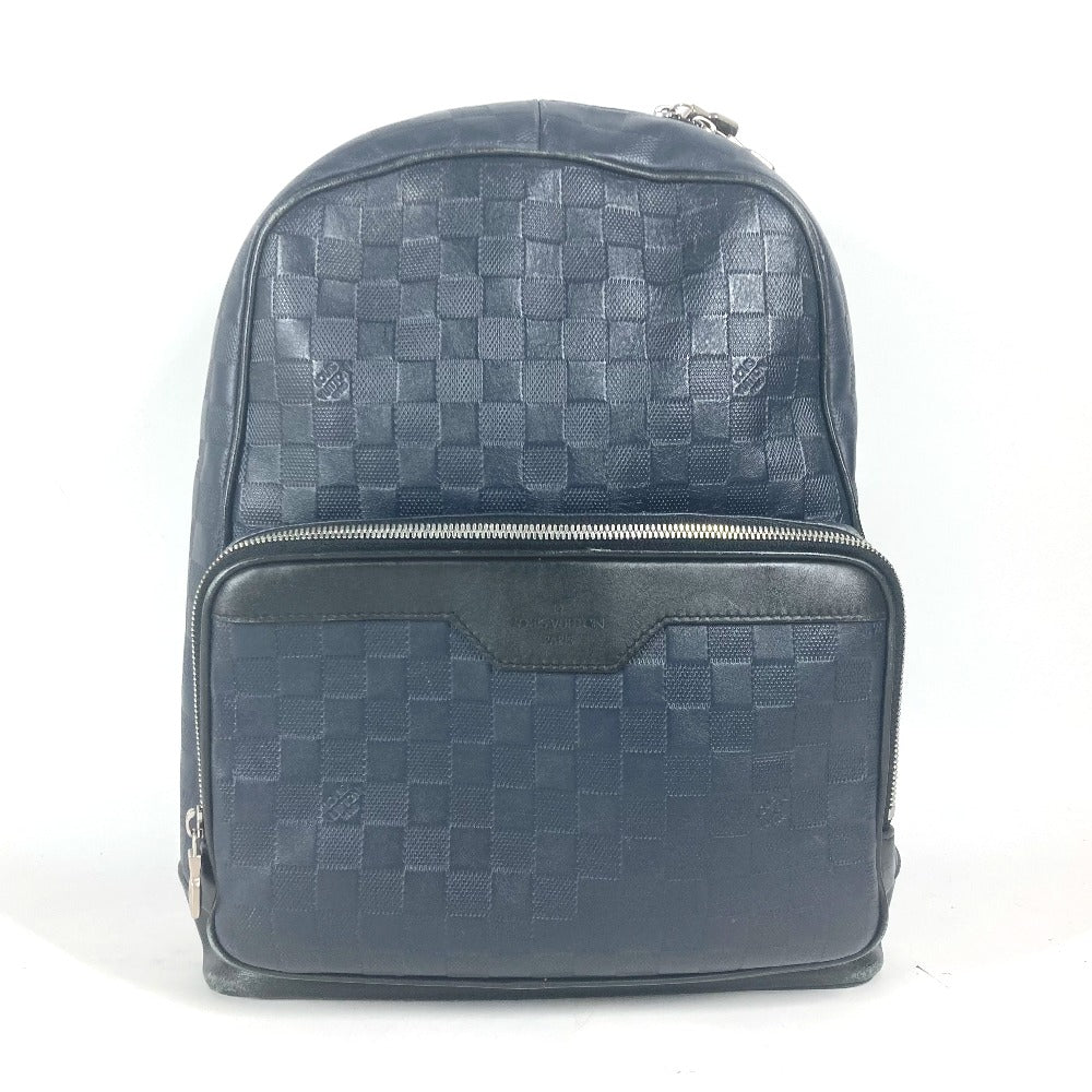 LOUIS VUITTON Backpack N40091 Damier Anfini Leather Navy Damier Anfini campus backpack unisex(Unisex)  d