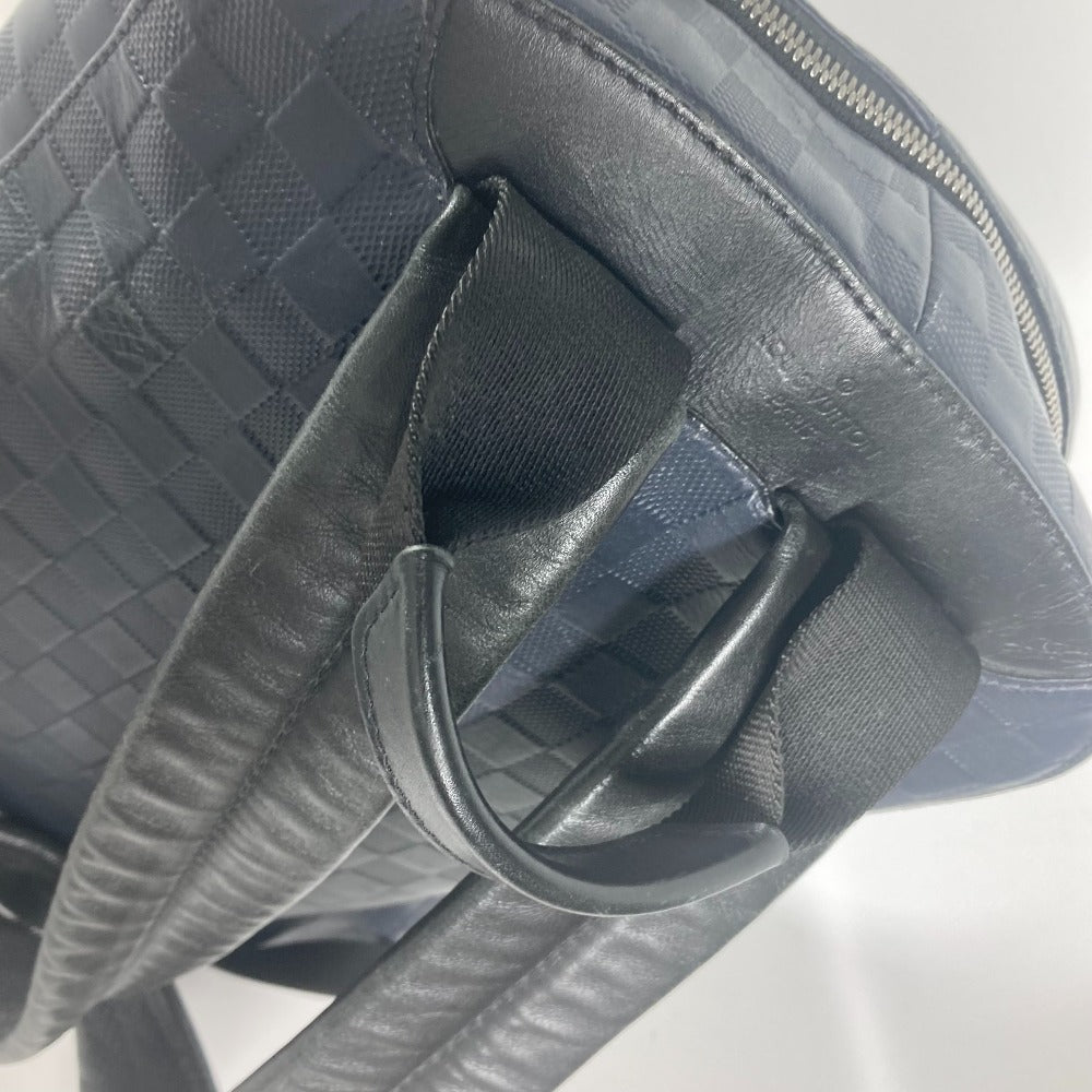 LOUIS VUITTON Backpack N40091 Damier Anfini Leather Navy Damier Anfini campus backpack unisex(Unisex)  d