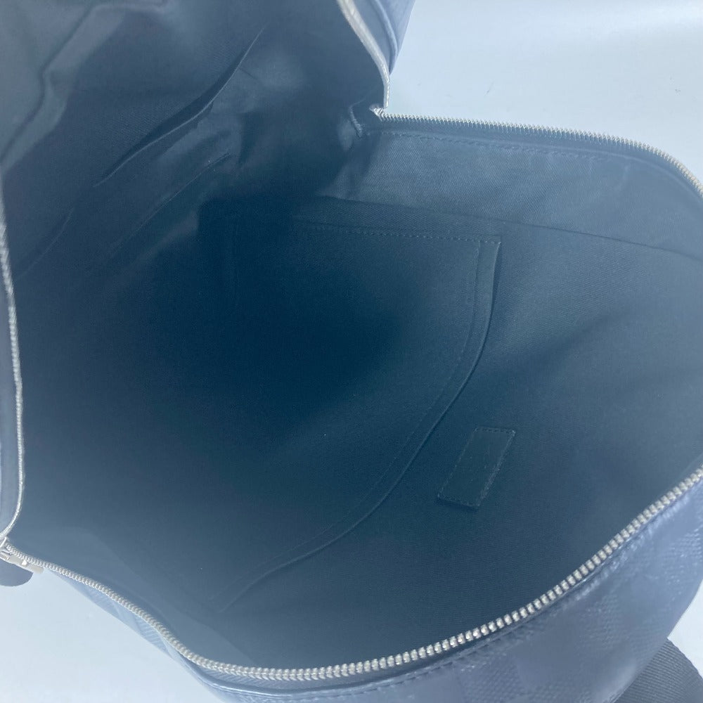 LOUIS VUITTON Backpack N40091 Damier Anfini Leather Navy Damier Anfini campus backpack unisex(Unisex)  d