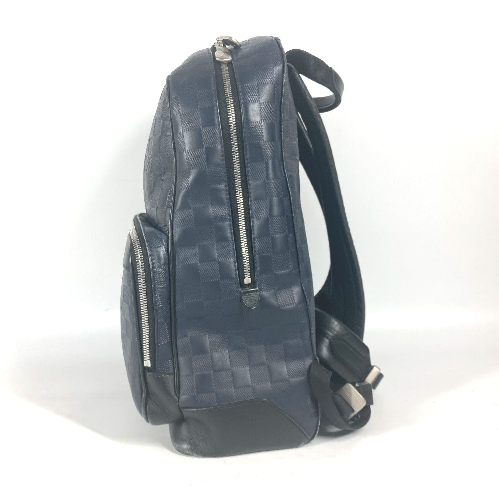LOUIS VUITTON Backpack N40091 Damier Anfini Leather Navy Damier Anfini campus backpack unisex(Unisex)  d