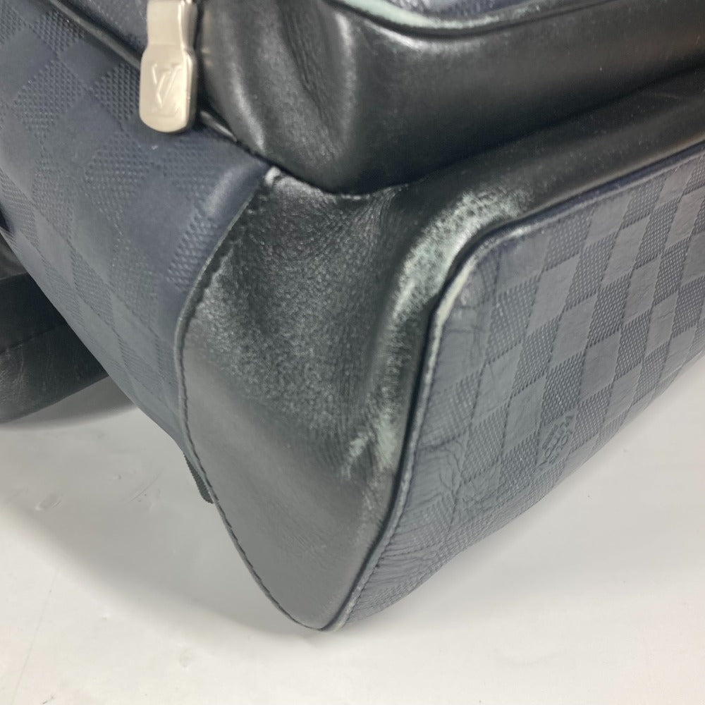 LOUIS VUITTON Backpack N40091 Damier Anfini Leather Navy Damier Anfini campus backpack unisex(Unisex)  d