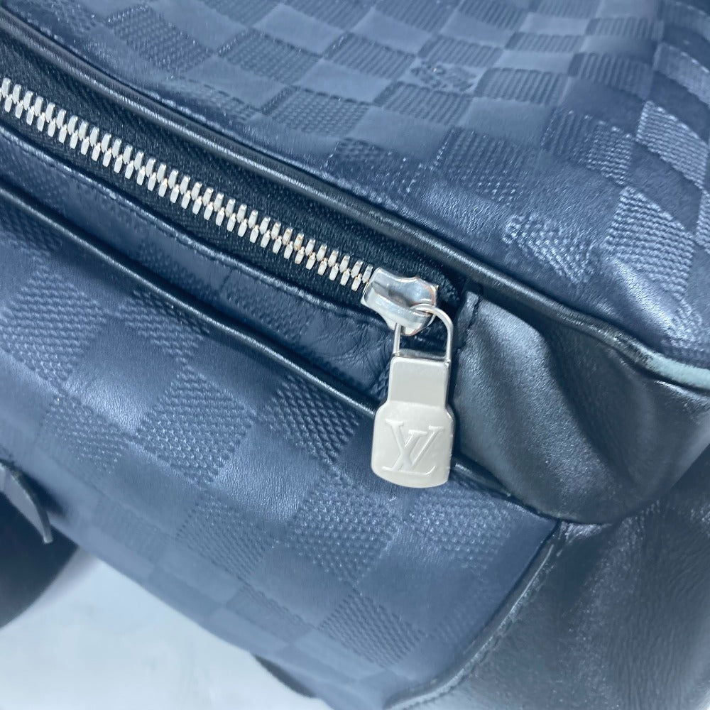 LOUIS VUITTON Backpack N40091 Damier Anfini Leather Navy Damier Anfini campus backpack unisex(Unisex)  d