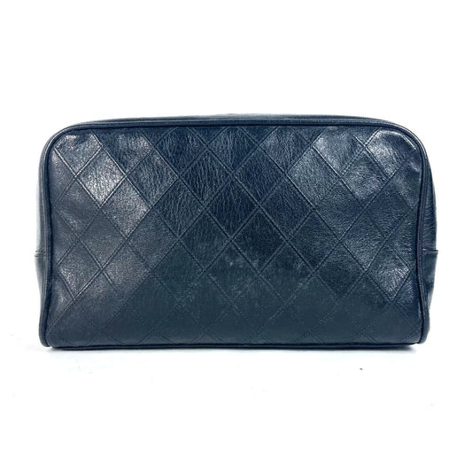 CHANEL Pouch leather black   Bicolole