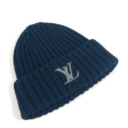 LOUIS VUITTON Knit hat M77277 wool black Beanie Only LV