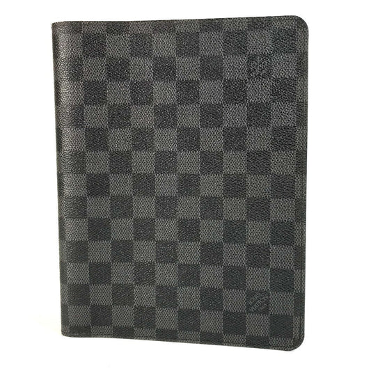 LOUIS VUITTON Note cover R20974 Damier Grafitto Canvas black Damier Grafitte Agenda Bureau