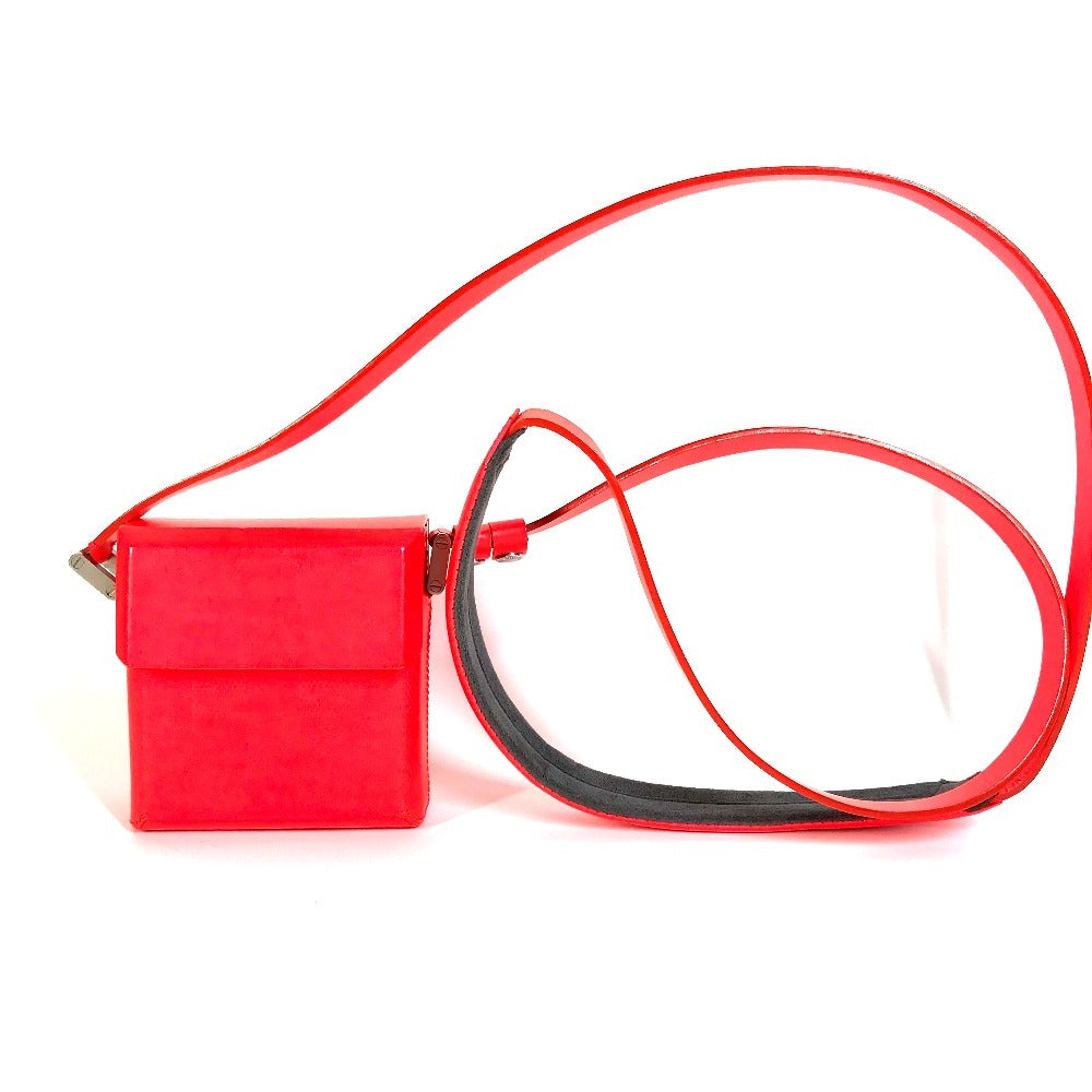LOUIS VUITTON Shoulder Bag M92160 damier glacé leather Red type Damie Grasset Marty