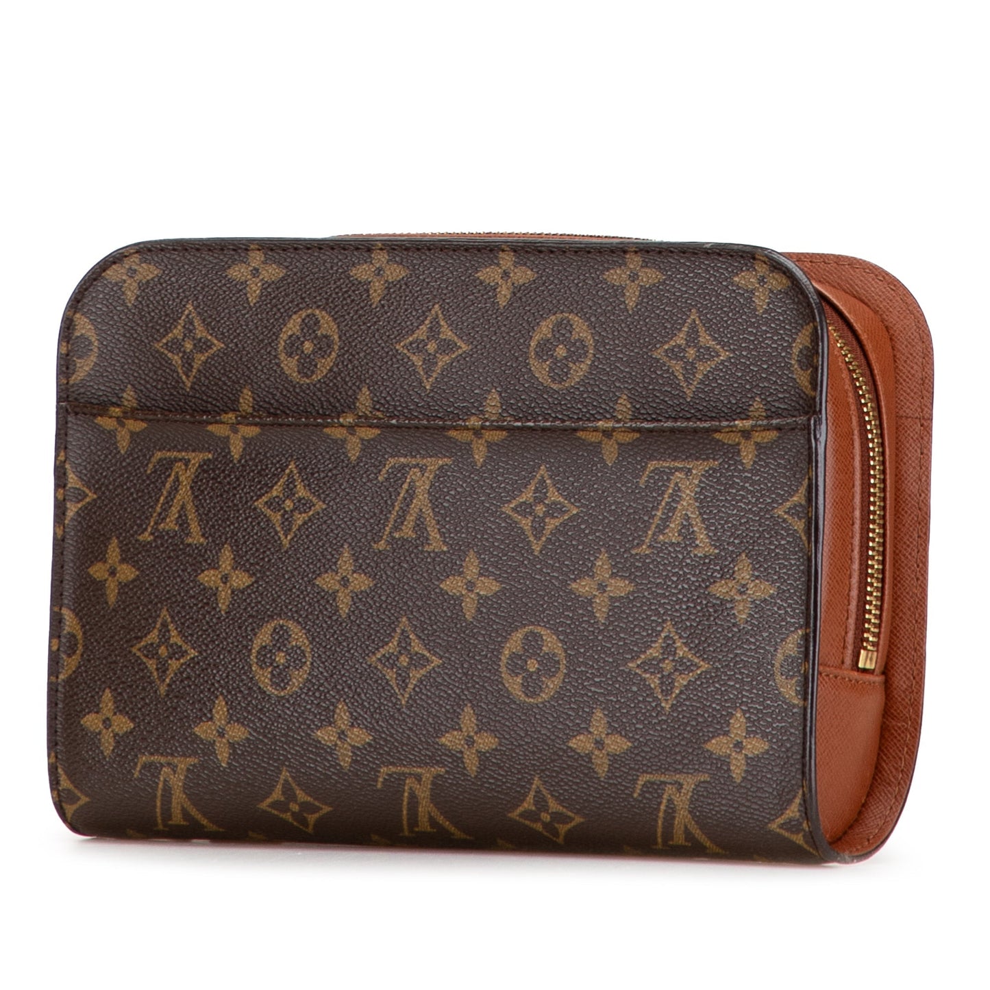 Brown Louis Vuitton Monogram Orsay Clutch Bag