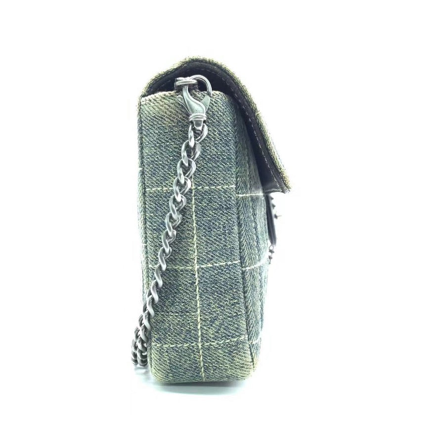 Chanel East West Denim Shoulder Bag
