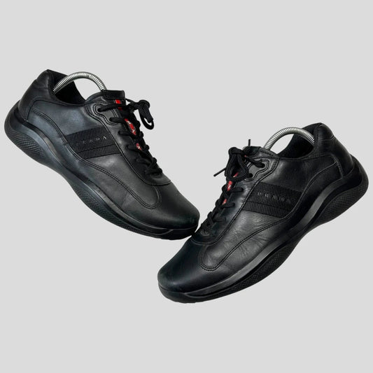 Prada 2007 Cups Carbon Logo Triple Black - UK8