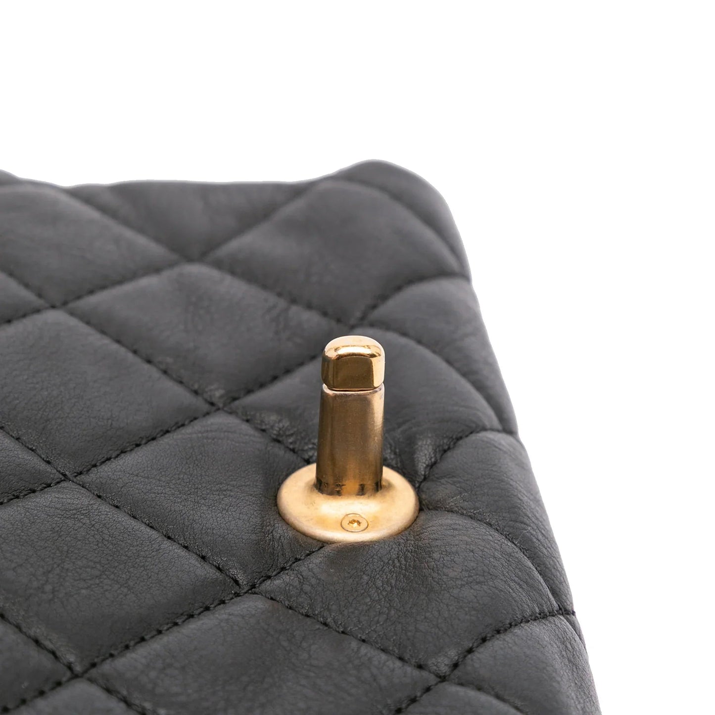 Black Chanel Mini Quilted Calfskin Pearl CC Accordion Flap Crossbody Bag