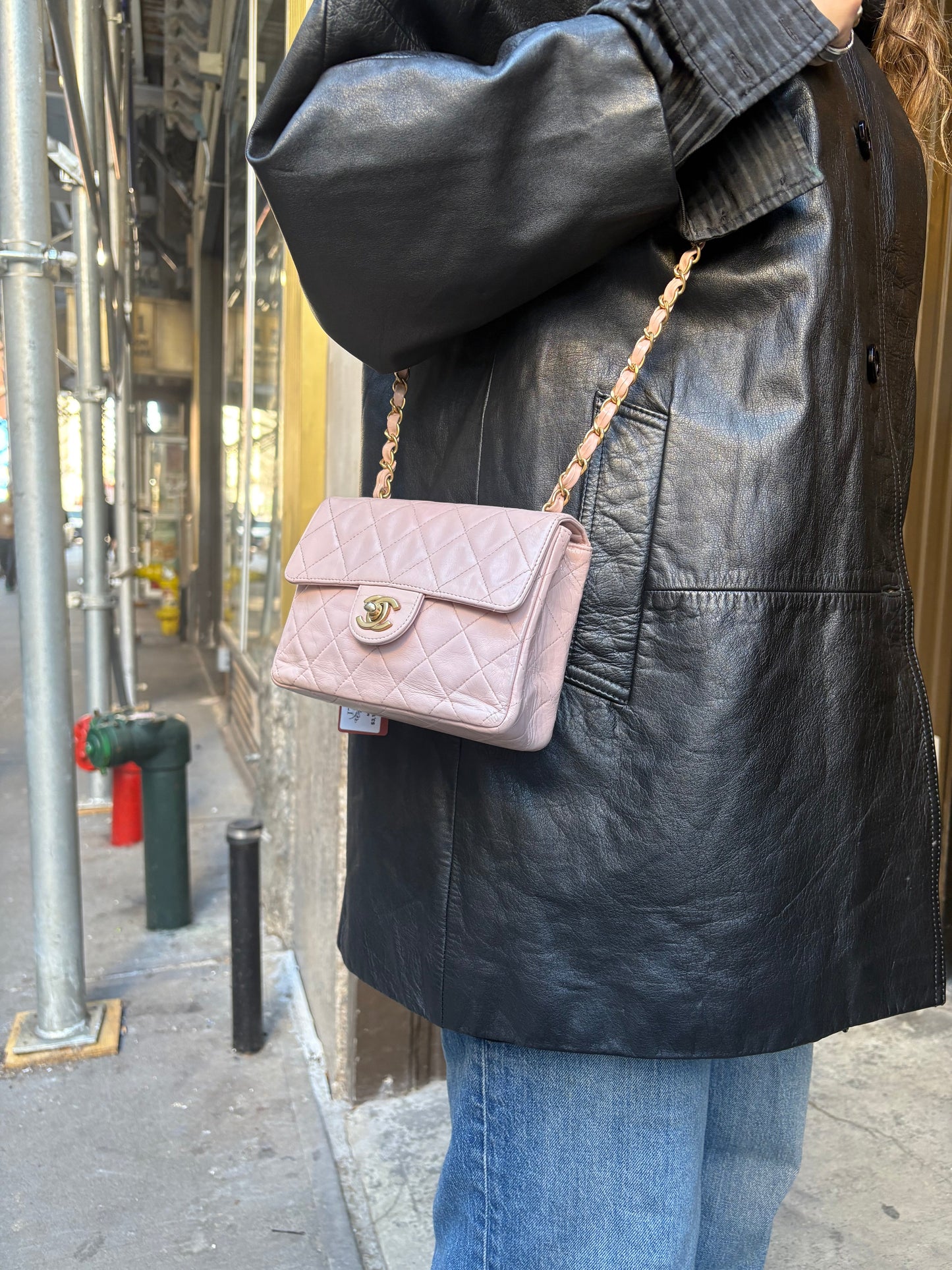 Chanel 2000 Pink Mini Square Flap Bag
