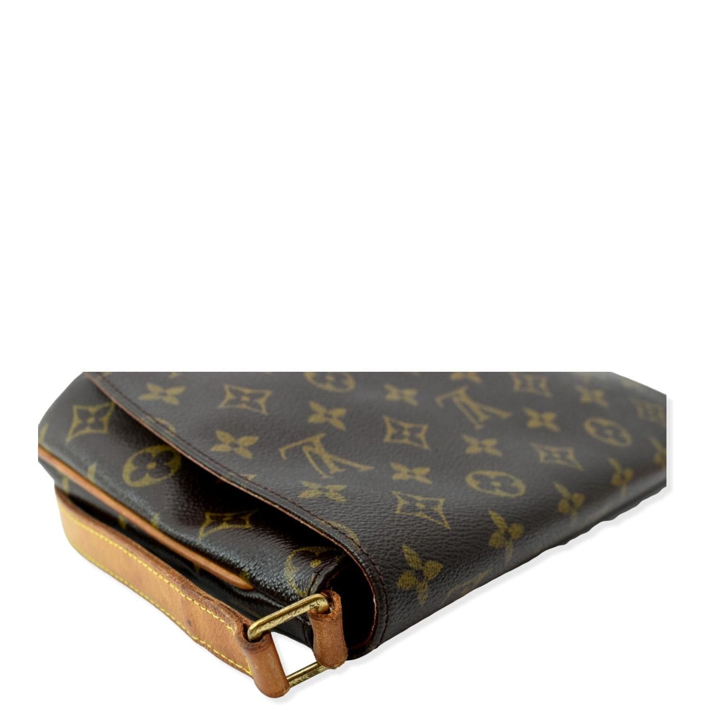 LOUIS VUITTON Mtte Tango Monogram Canvas Crossbody Bag Brown