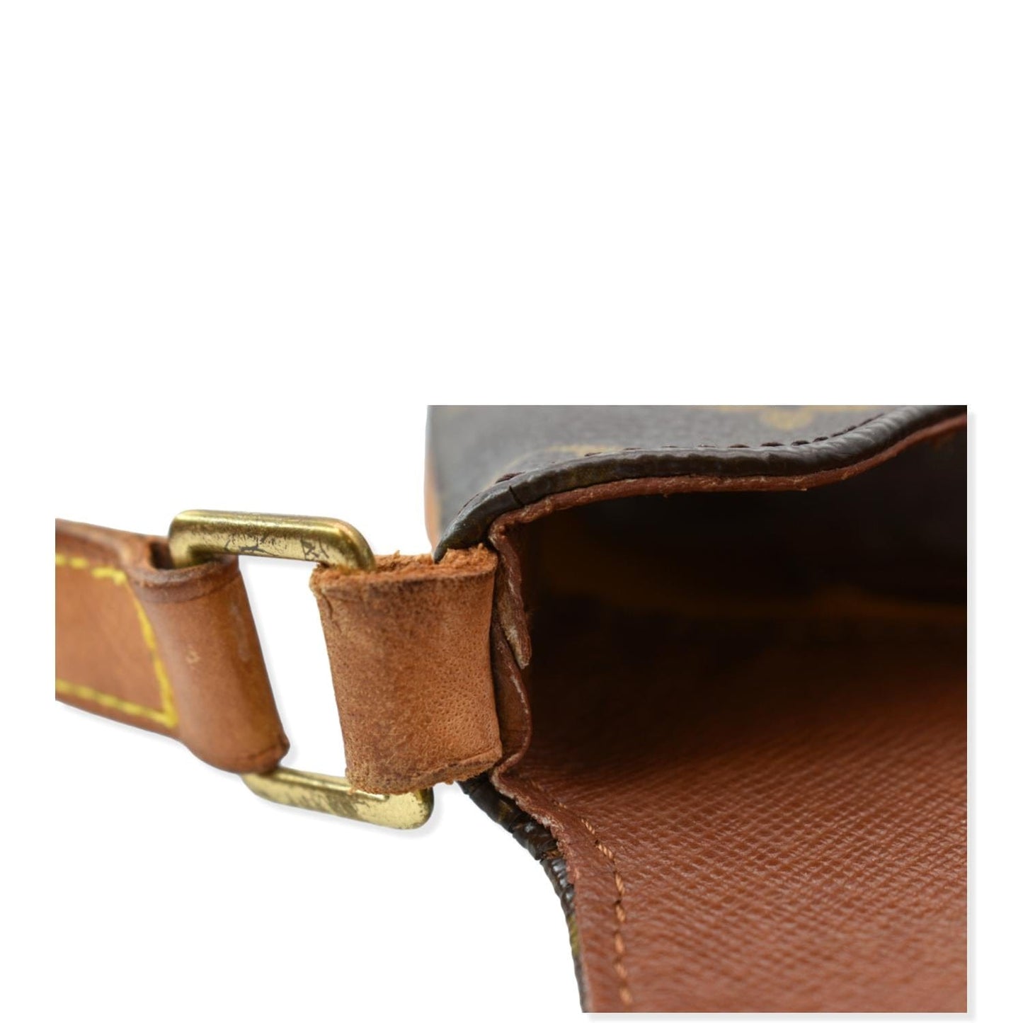 LOUIS VUITTON Mtte Tango Monogram Canvas Crossbody Bag Brown