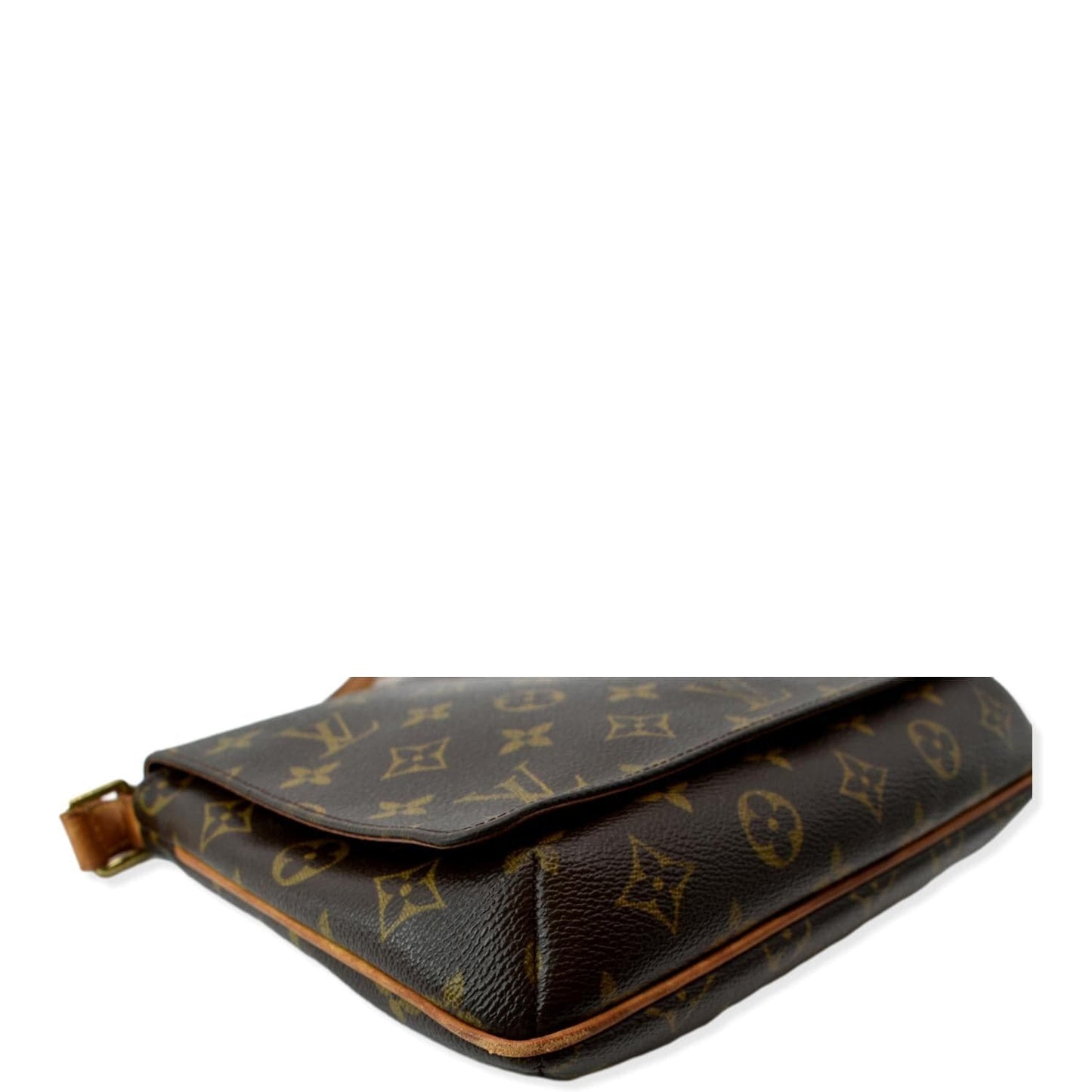 LOUIS VUITTON Mtte Tango Monogram Canvas Crossbody Bag Brown