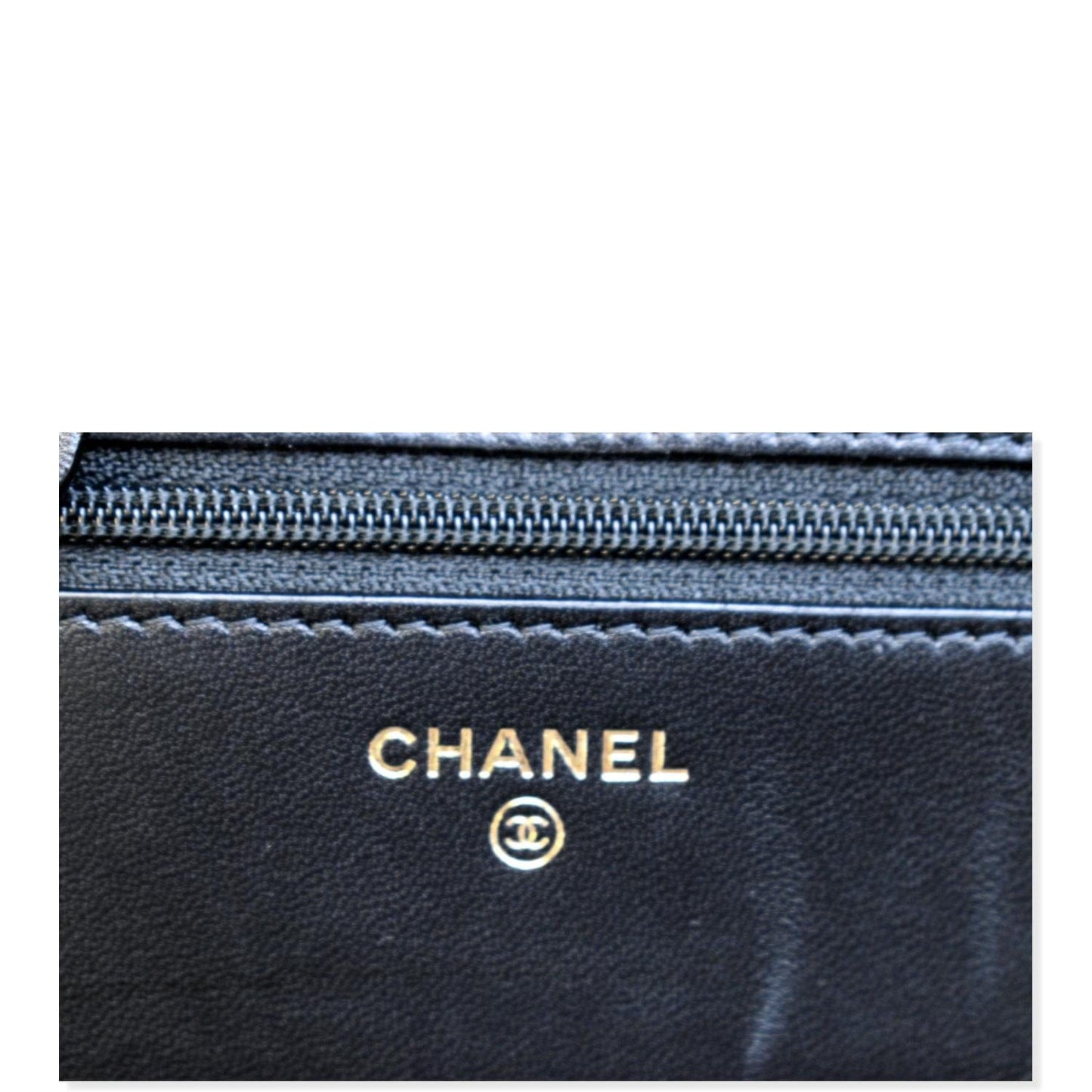 CHANEL Trendy CC  Leather Wallet On Chain Crossbody Bag Black