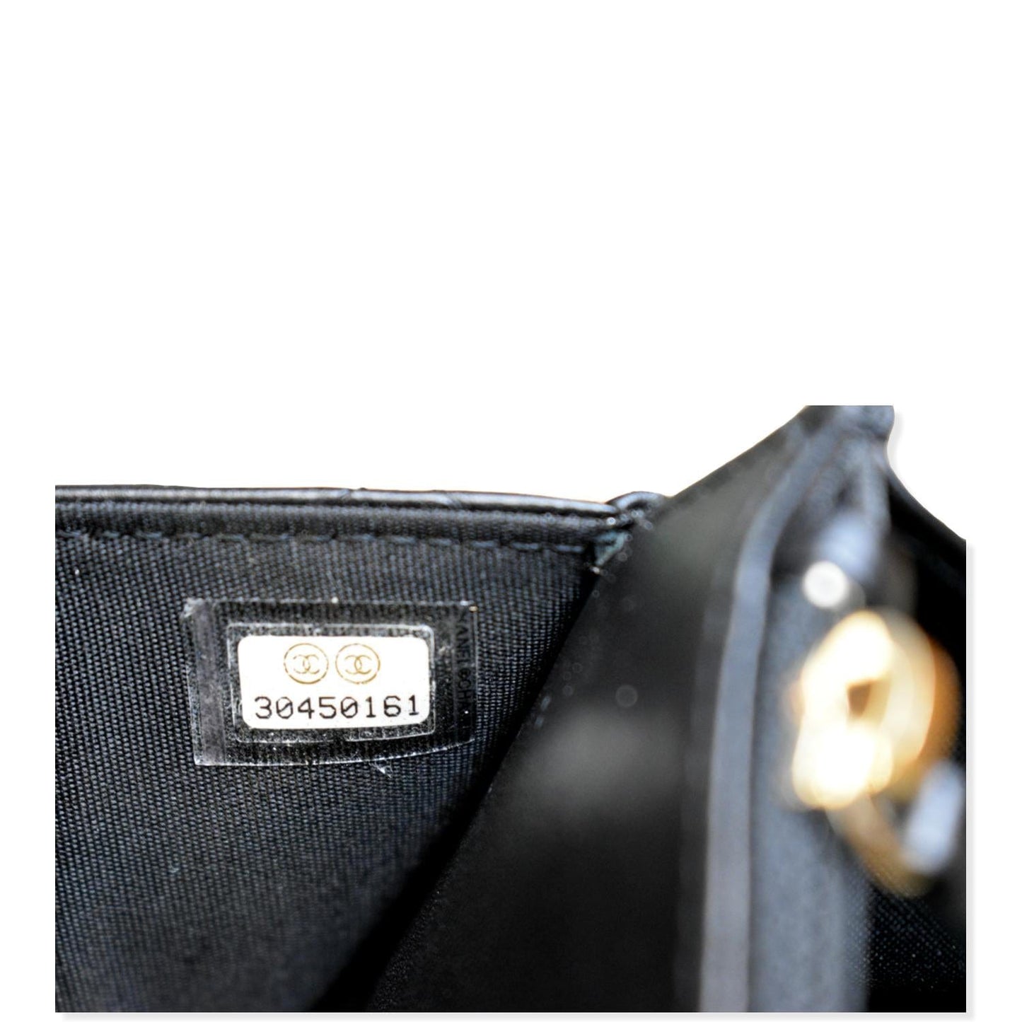 CHANEL Trendy CC  Leather Wallet On Chain Crossbody Bag Black