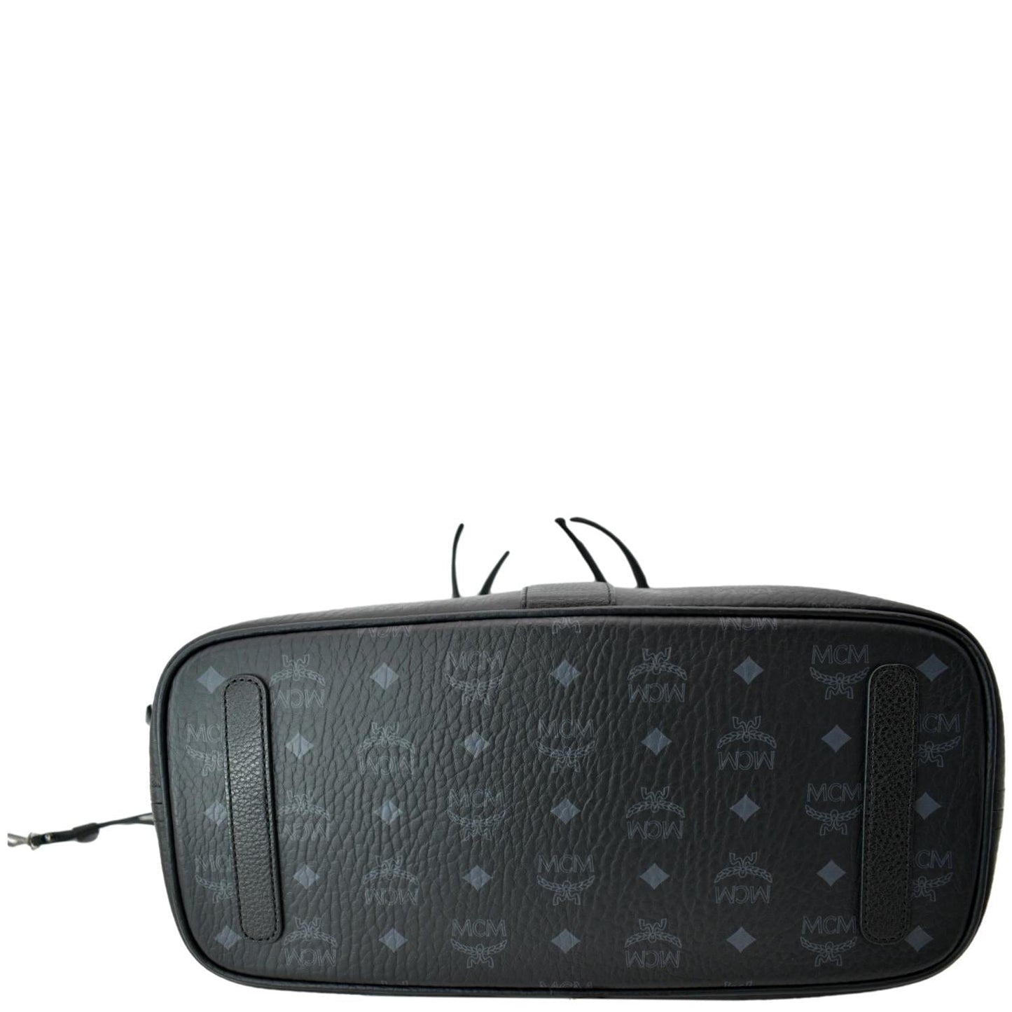MCM Liz Visetos Reversible Shopper Tote Bag Black