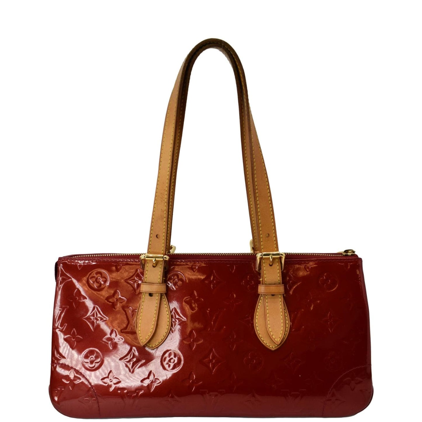 LOUIS VUITTON Rosewood Monogram Vernis Shoulder Bag Pomme D Amour