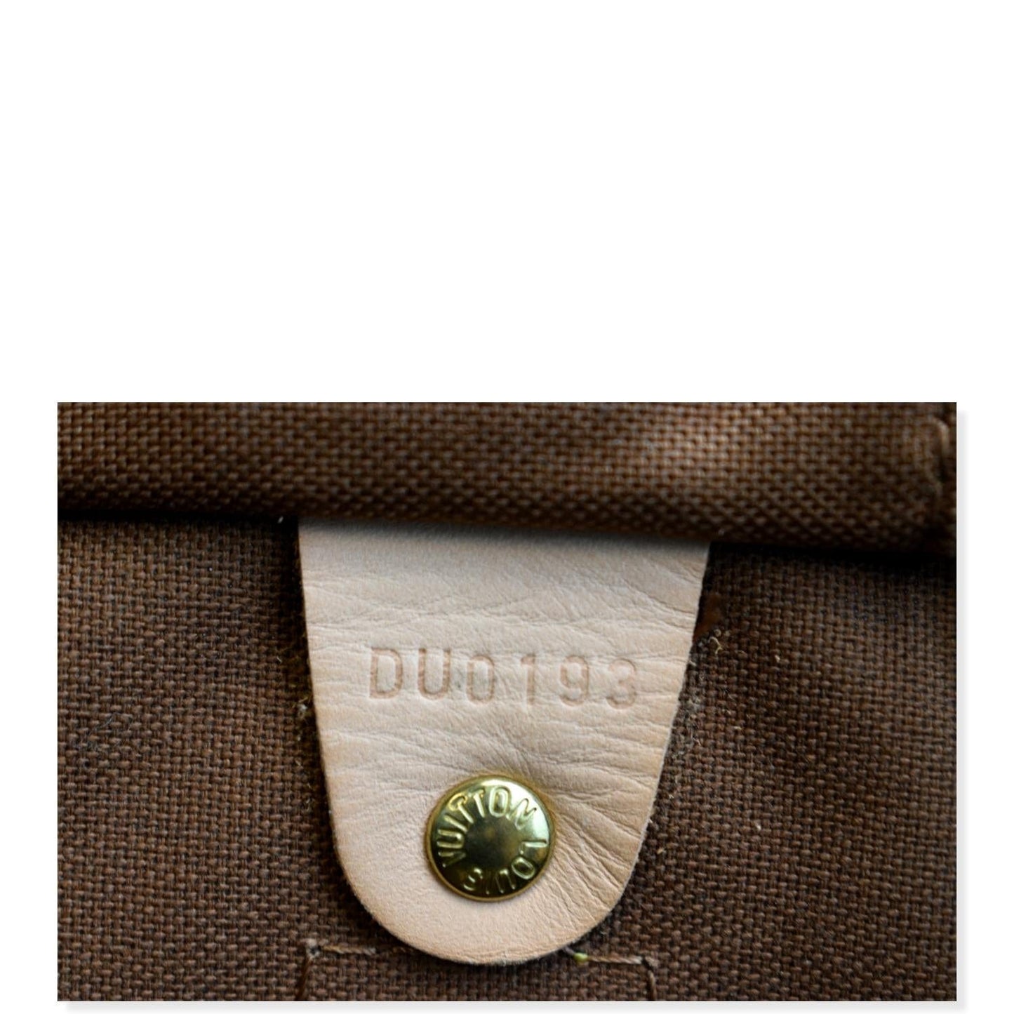 LOUIS VUITTON Speedy 40 Monogram Canvas Satchel Bag Brown