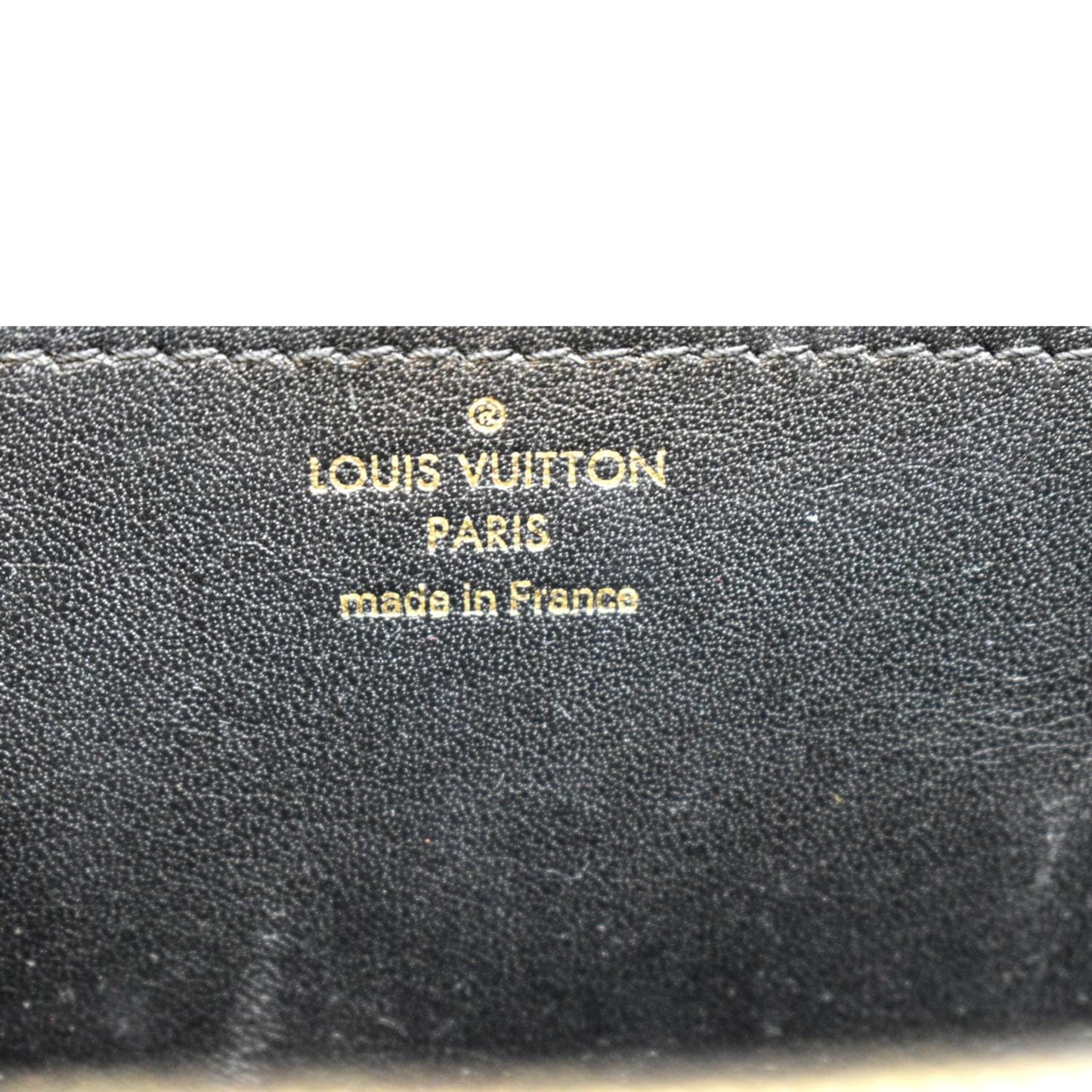 LOUIS VUITTON Vivienne NM Grained  Leather Shoulder Bag Black-