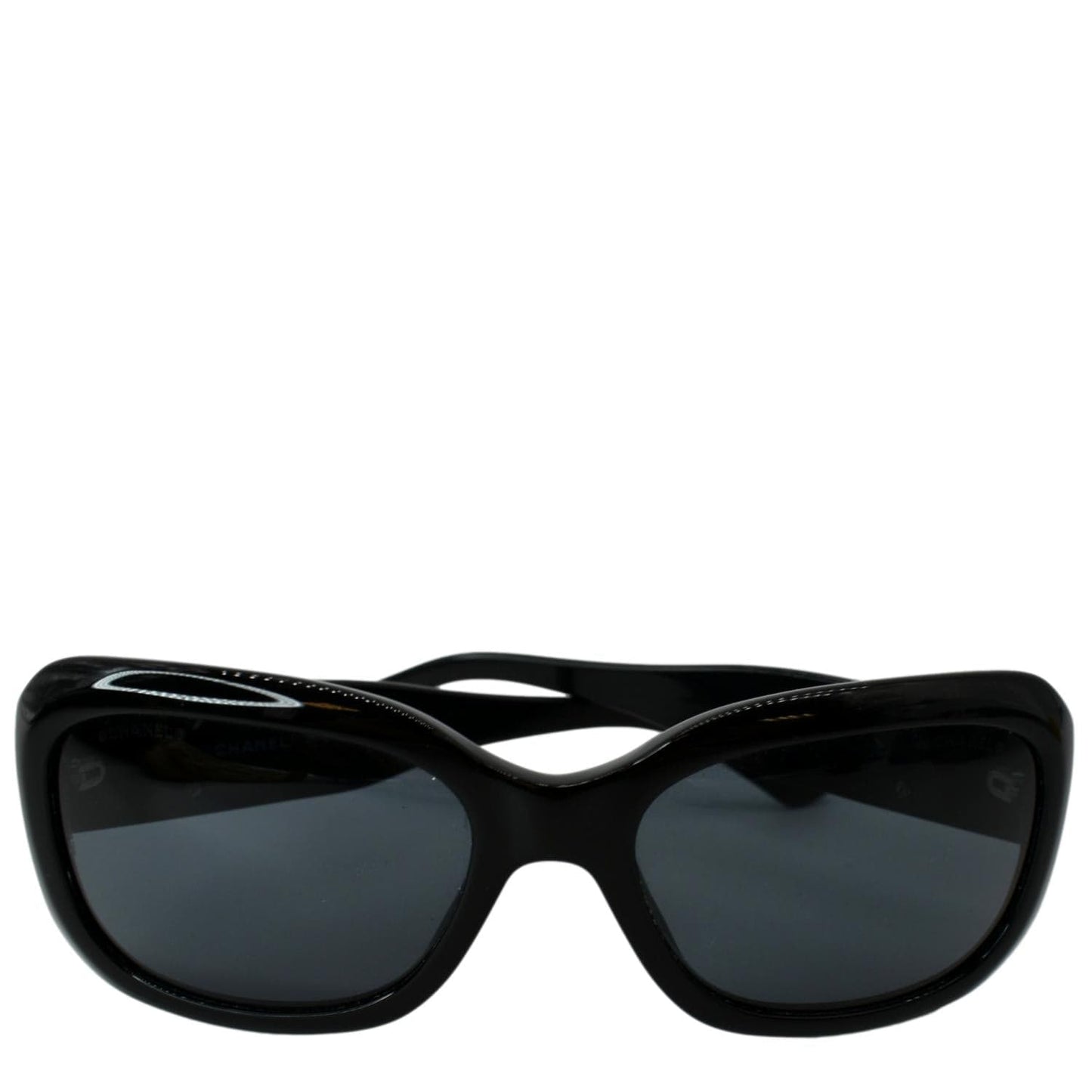 CHANEL 5102 C.501/87 CC Logo Black Sunglasses Dark Gray Lens