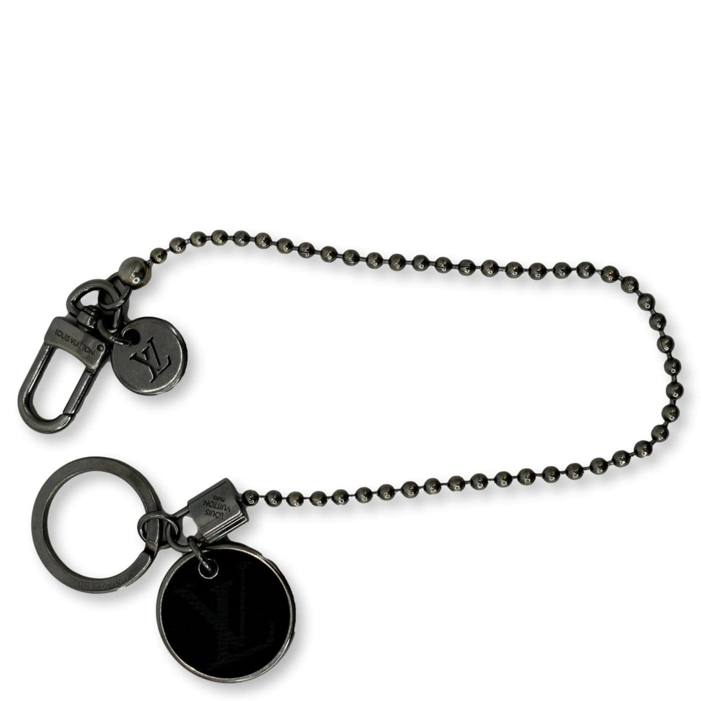 LOUIS VUITTON Monogram ID Pocket Key Chain Bag Charm & Key Holder
