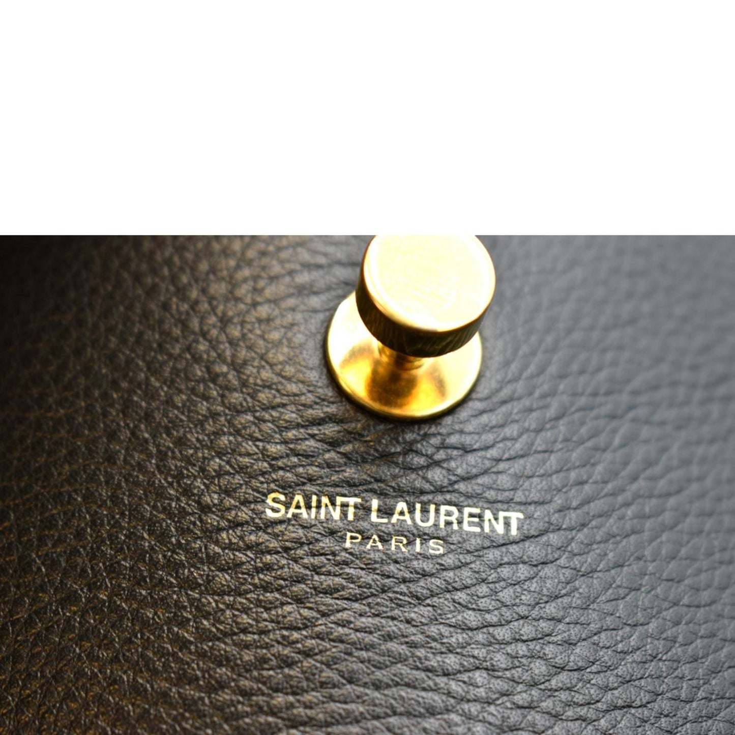 YVES SAINT LAURENT M  Two Medium Calfskin Satchel Shoulder Bag Black