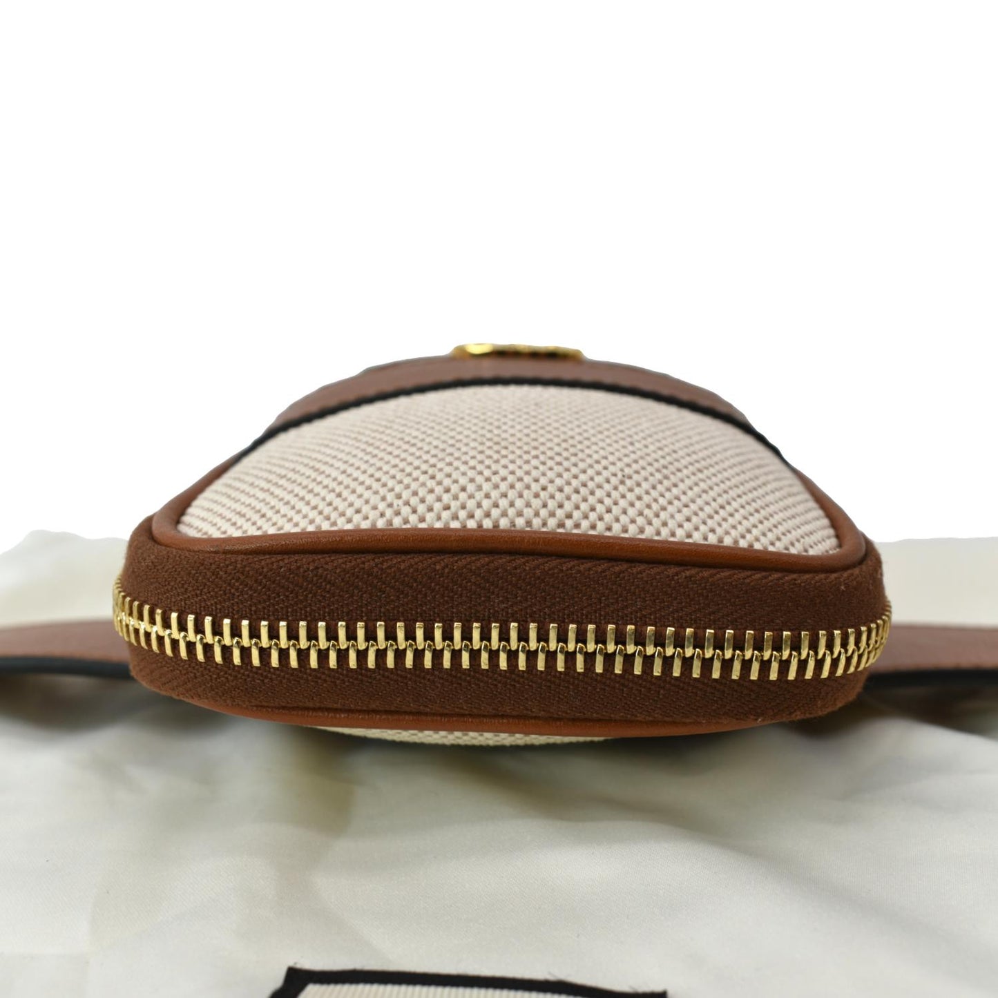 GUCCI Phone Case   Canvas Belt Bag Dark Brown 581519