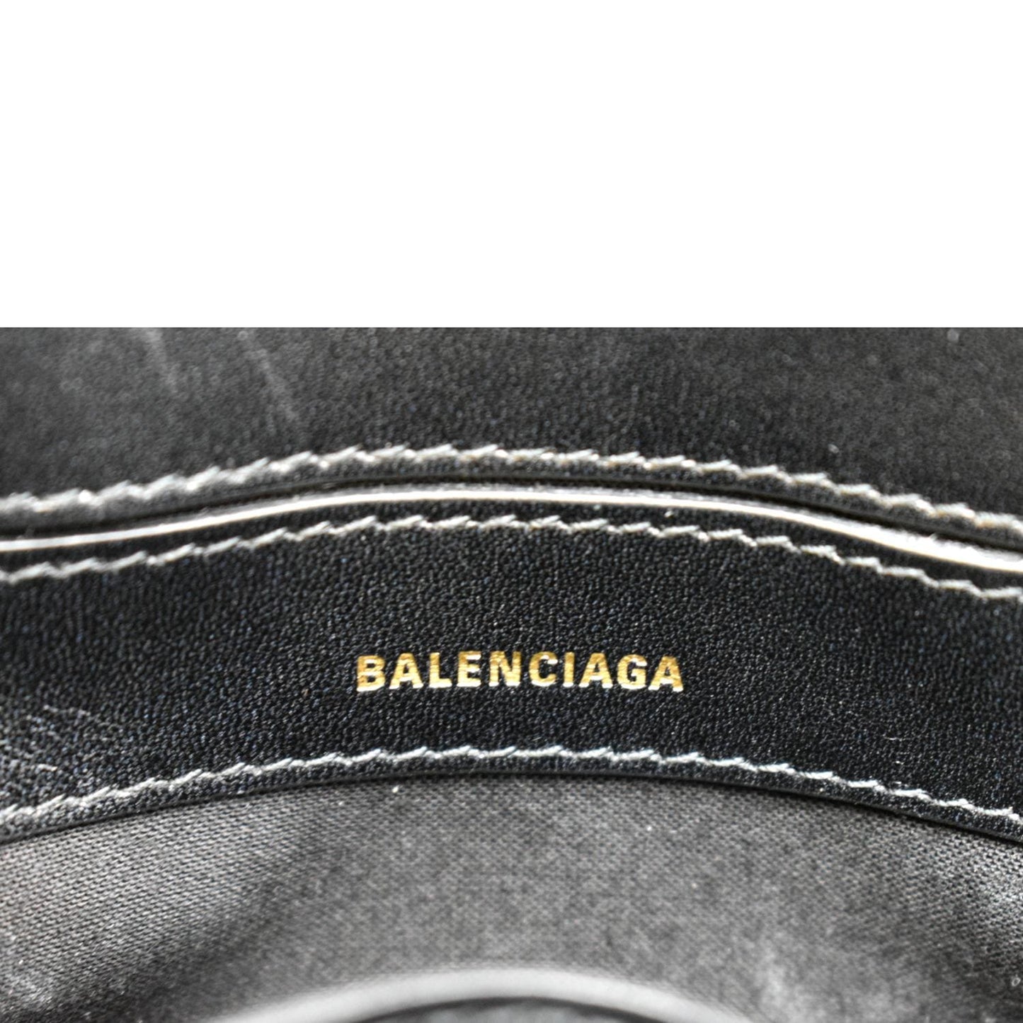 BALENCIAGA Ville Top Handle XXS Crocodile Leather Crossbody Bag White