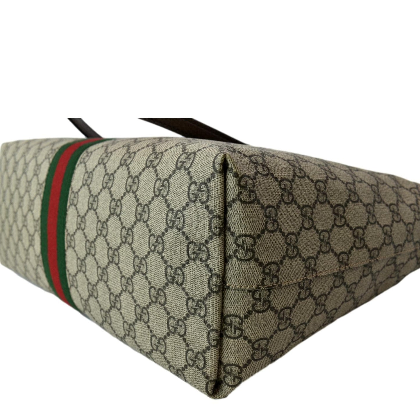 GUCCI Ophidia Medium GG Supreme Canvas Tote Bag Beige 631685