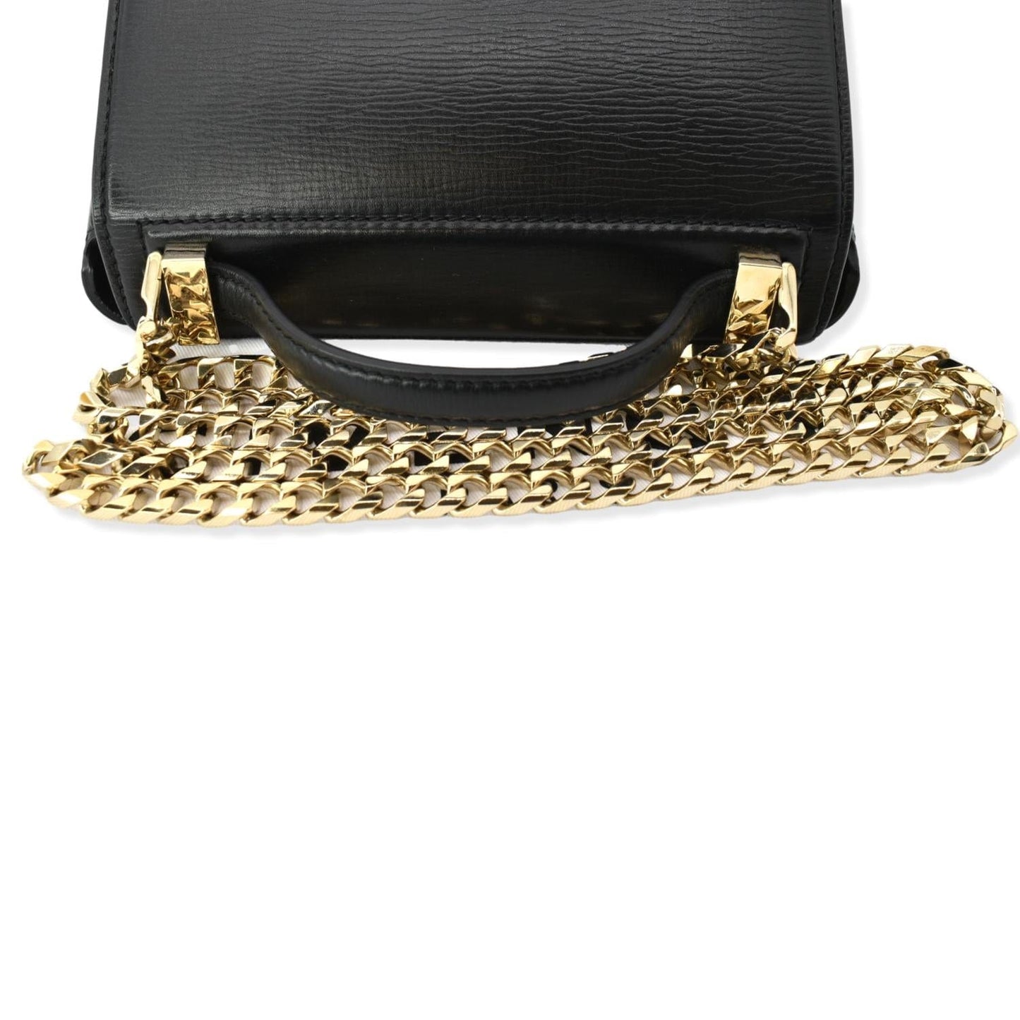GIVENCHY Mini Pandora Box  Leather Chain Crossbody Bag Black