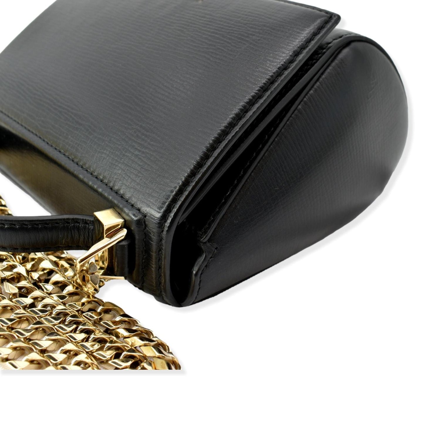 GIVENCHY Mini Pandora Box  Leather Chain Crossbody Bag Black