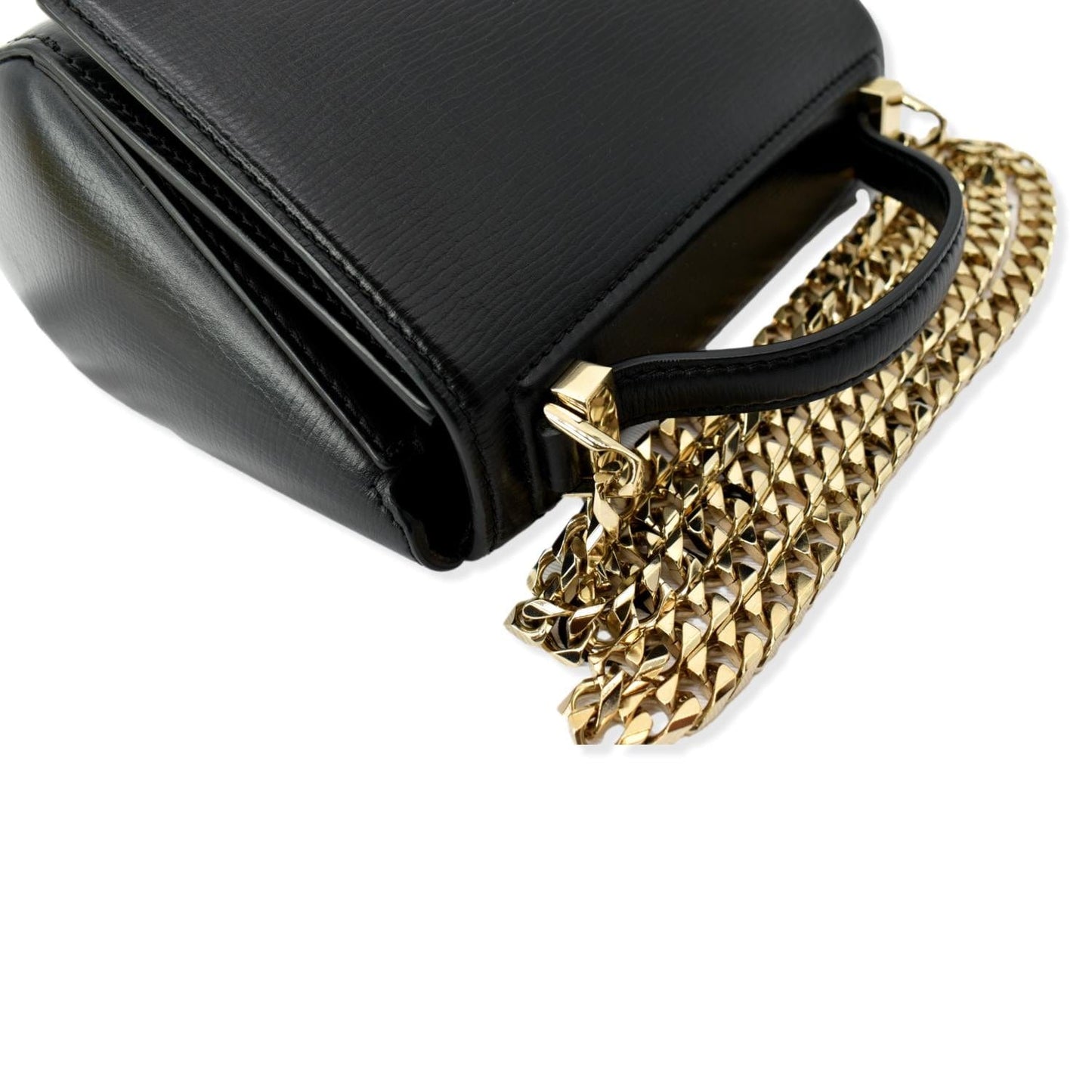 GIVENCHY Mini Pandora Box  Leather Chain Crossbody Bag Black
