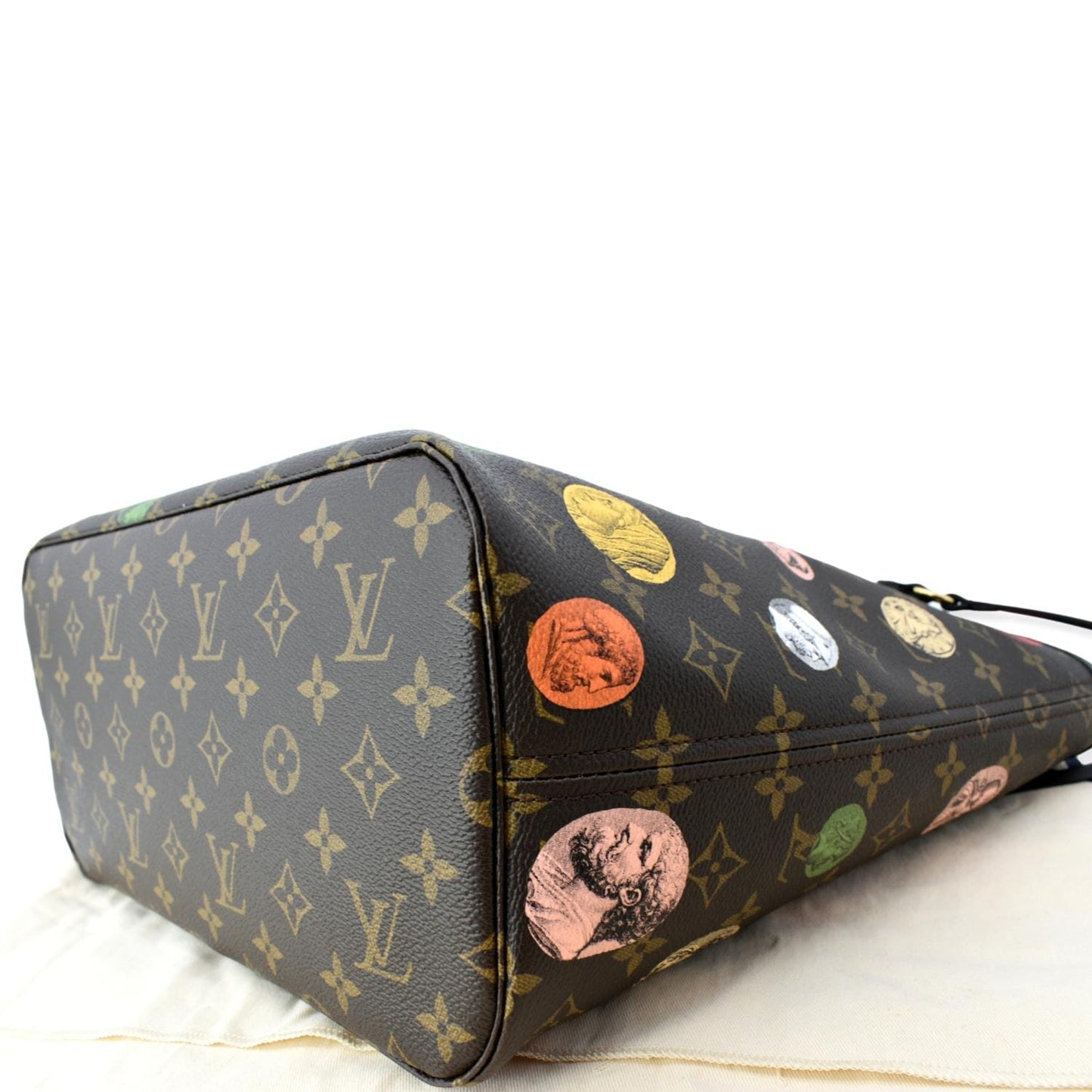 LOUIS VUITTON Neverfull MM x Fornasetti Cameo Monogram Canvas Tote Bag Brown - Hot Deals