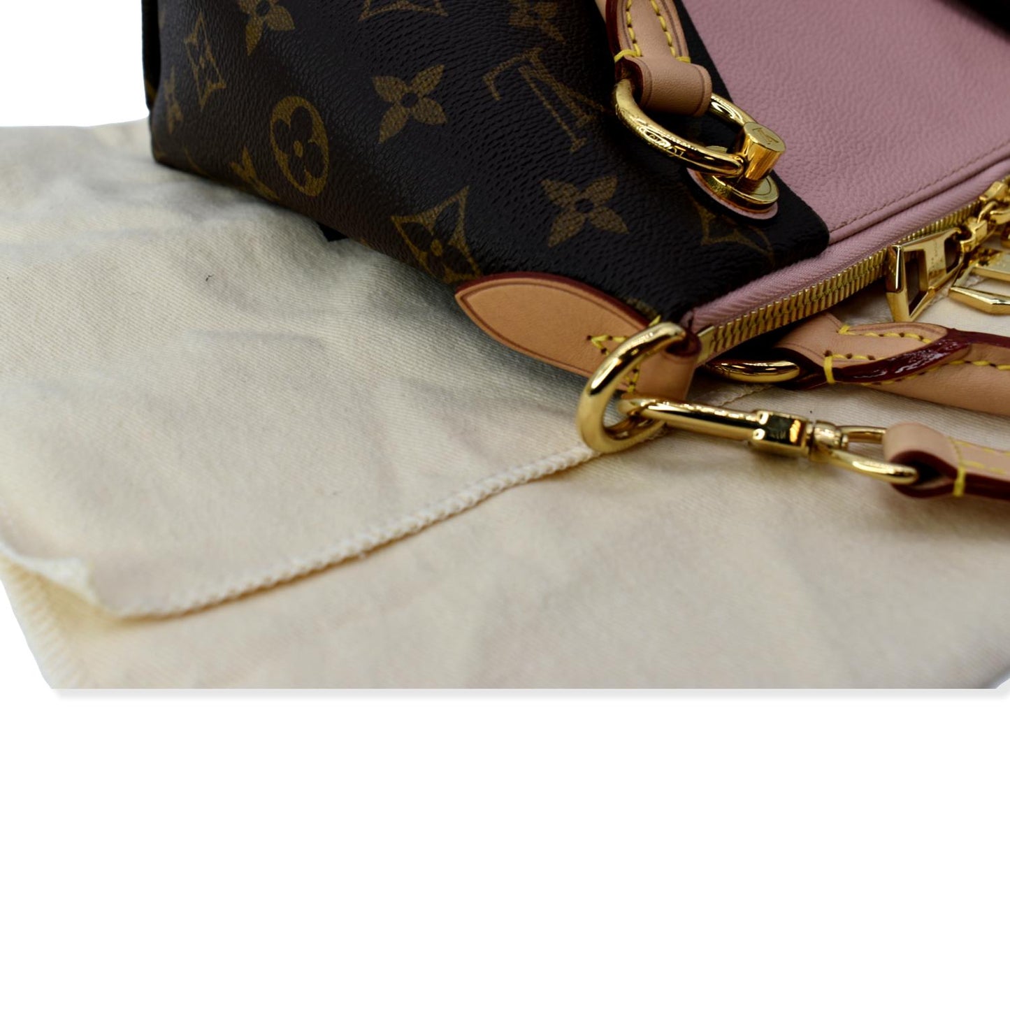 LOUIS VUITTON V Tote BB Monogram Canvas Shoulder Bag Rose Poudre - New Year Deals