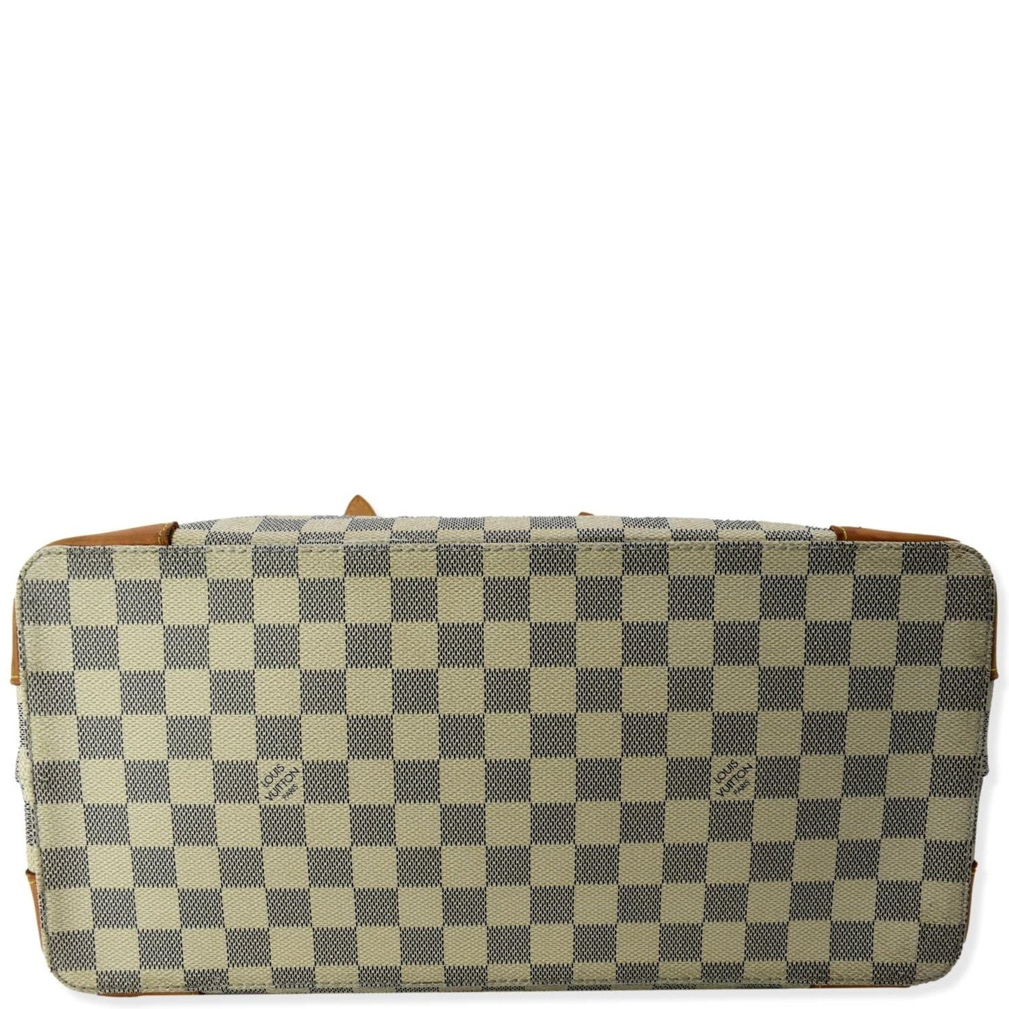 LOUIS VUITTON Hampstead MM Damier Azur Shoulder Bag White