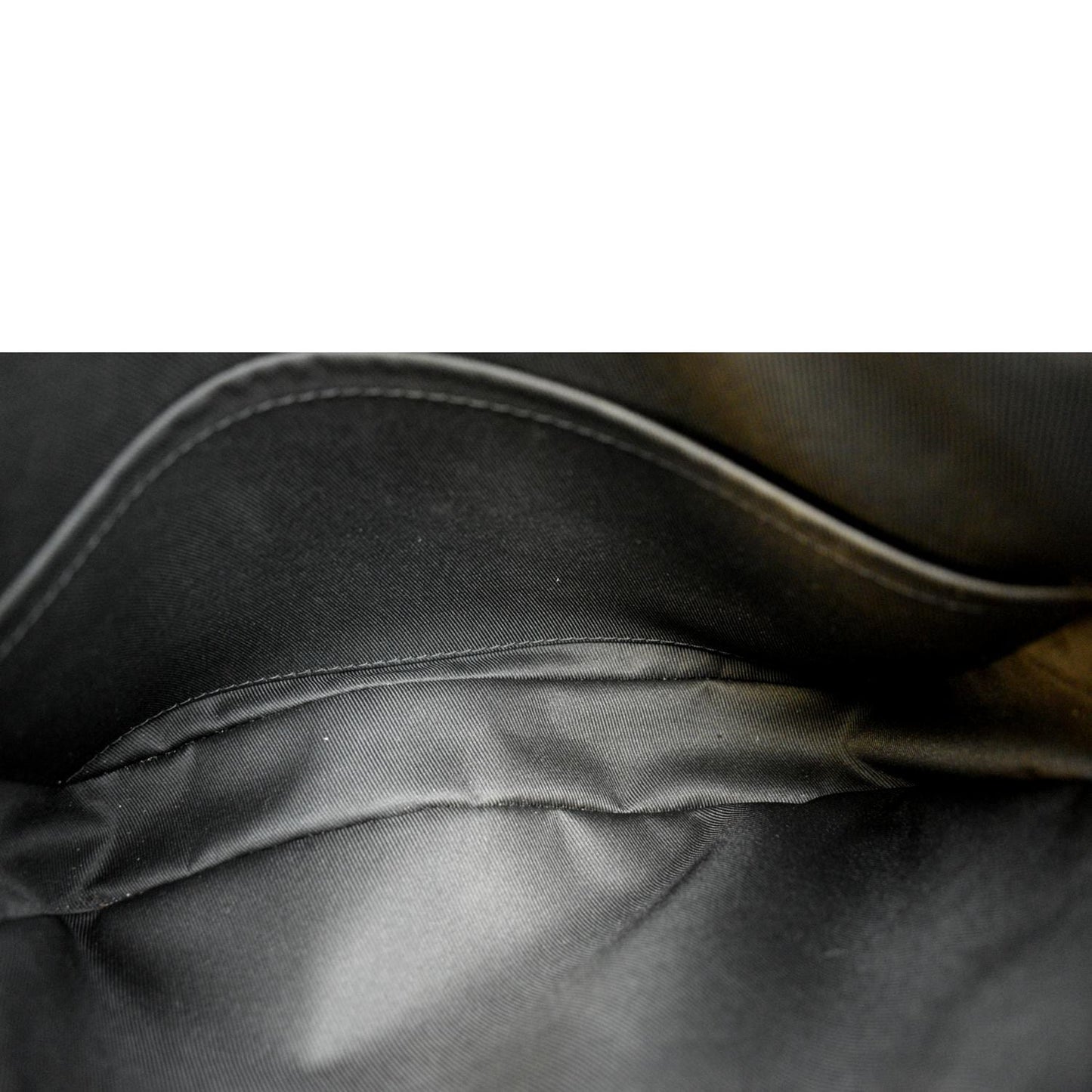 LOUIS VUITTON Trio Monogram Eclipse Messenger Bag Grey