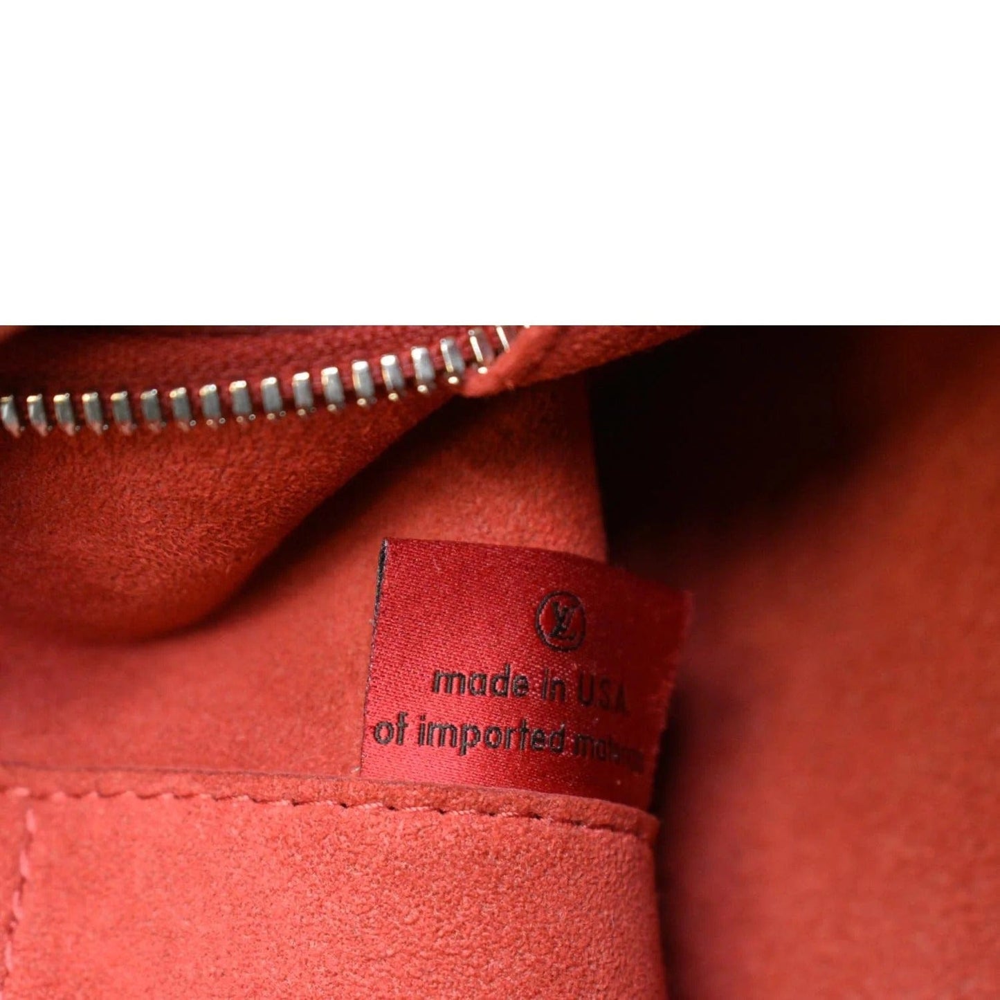 LOUIS VUITTON Alma BB Epi Leather Satchel Crossbody Bag Red