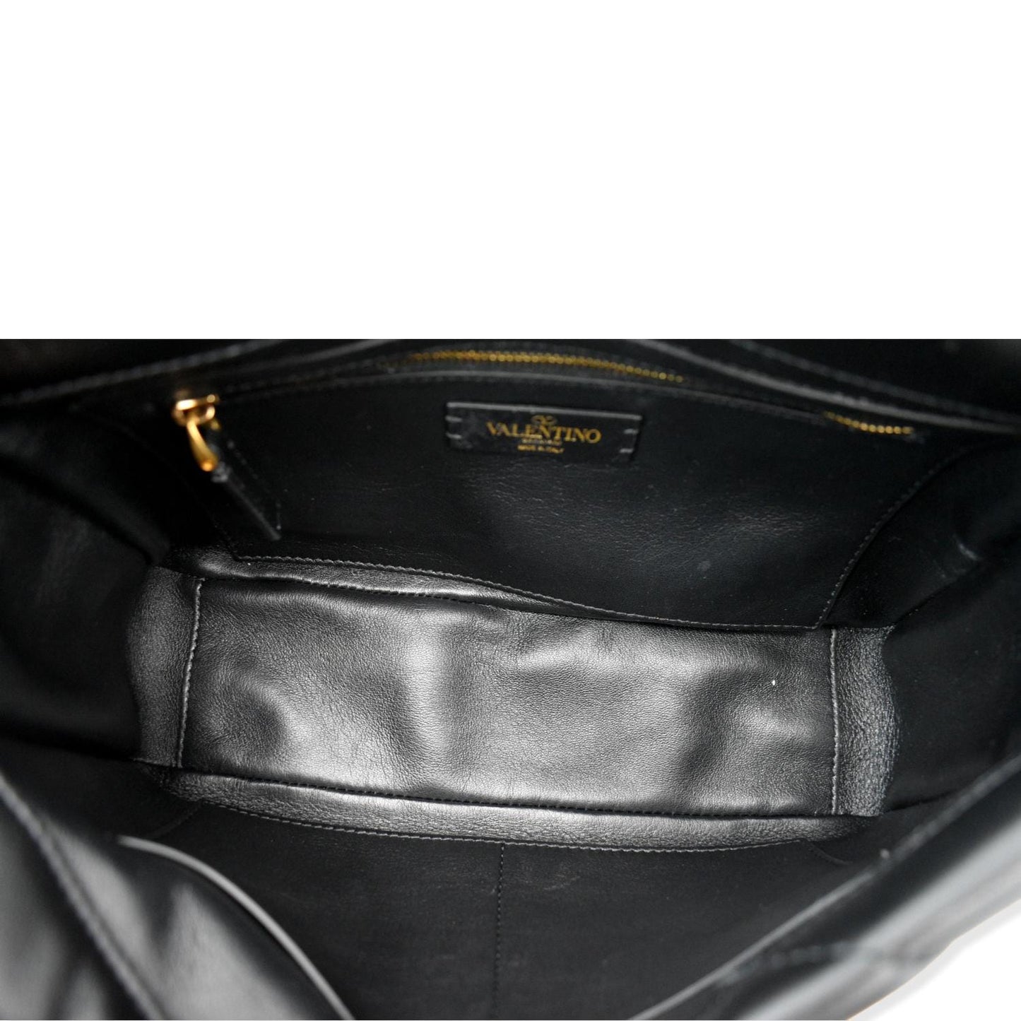 VALENTINO Garavani Roman Stud Leather Crossbody Bag Black - Hot Deals
