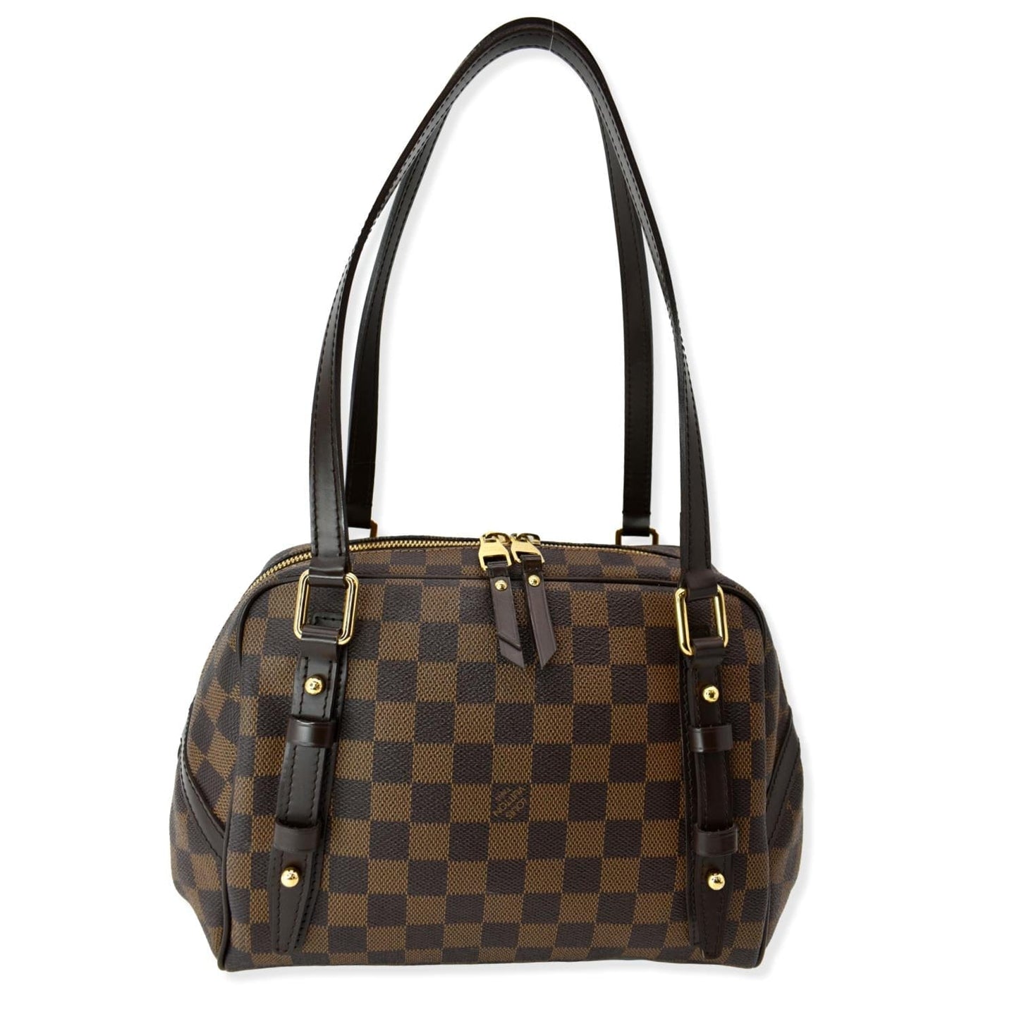 LOUIS VUITTON Rivington PM Damier Ebene Shoulder Bag Brown