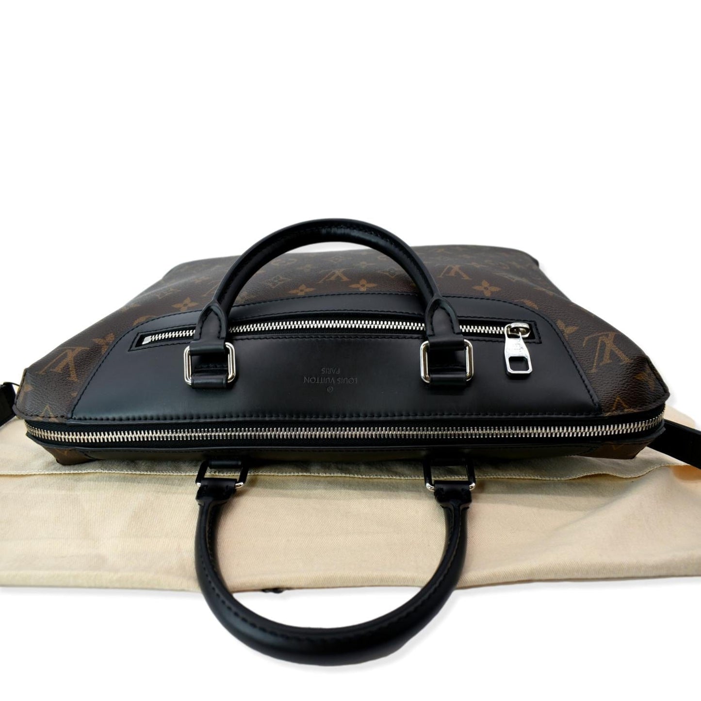 LOUIS VUITTON Porte-Documents Jour Monogram Macassar Briefcase Bag