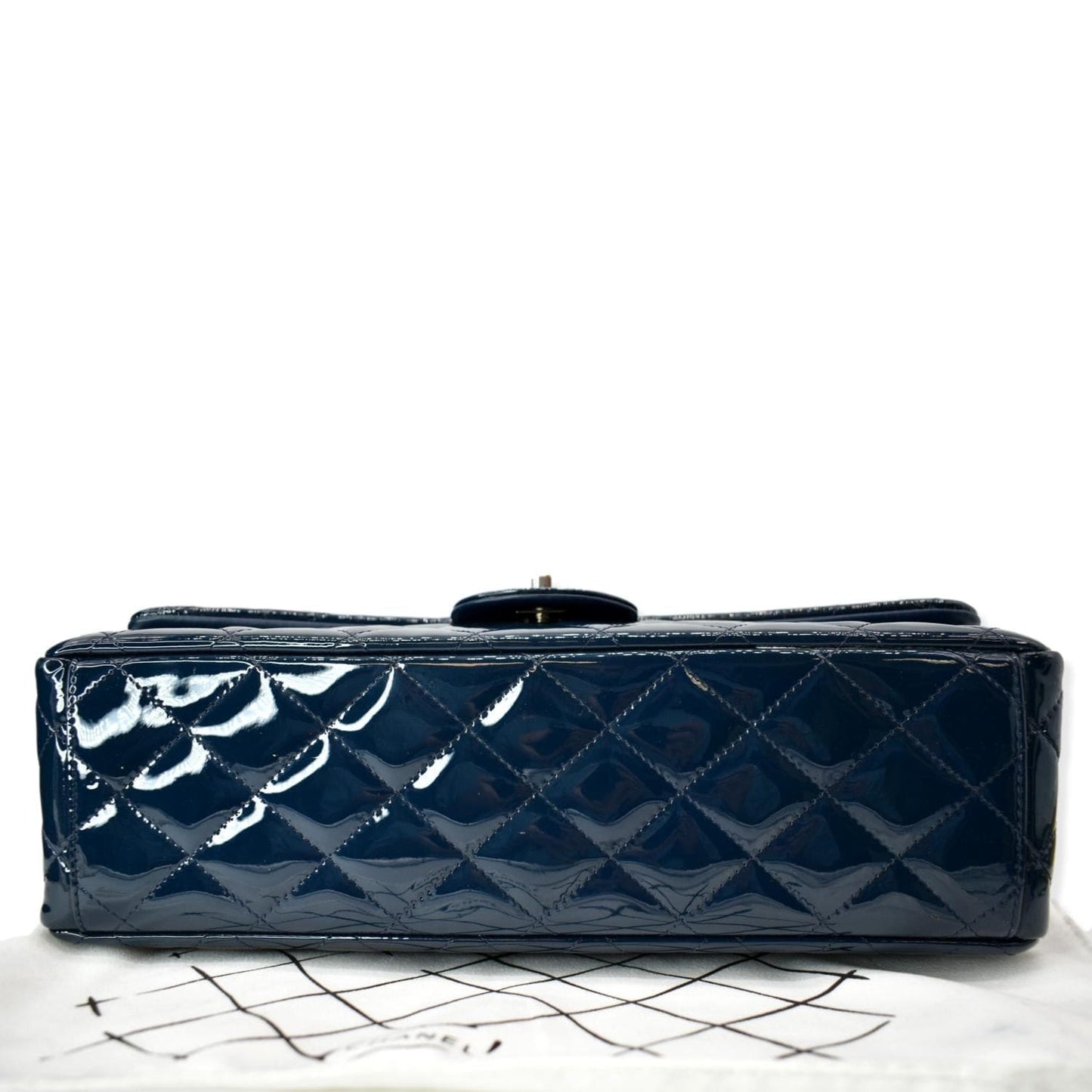 CHANEL Classic Maxi Double Flap Quilted New 1:1 Rep Leather Shoulder Bag Marine