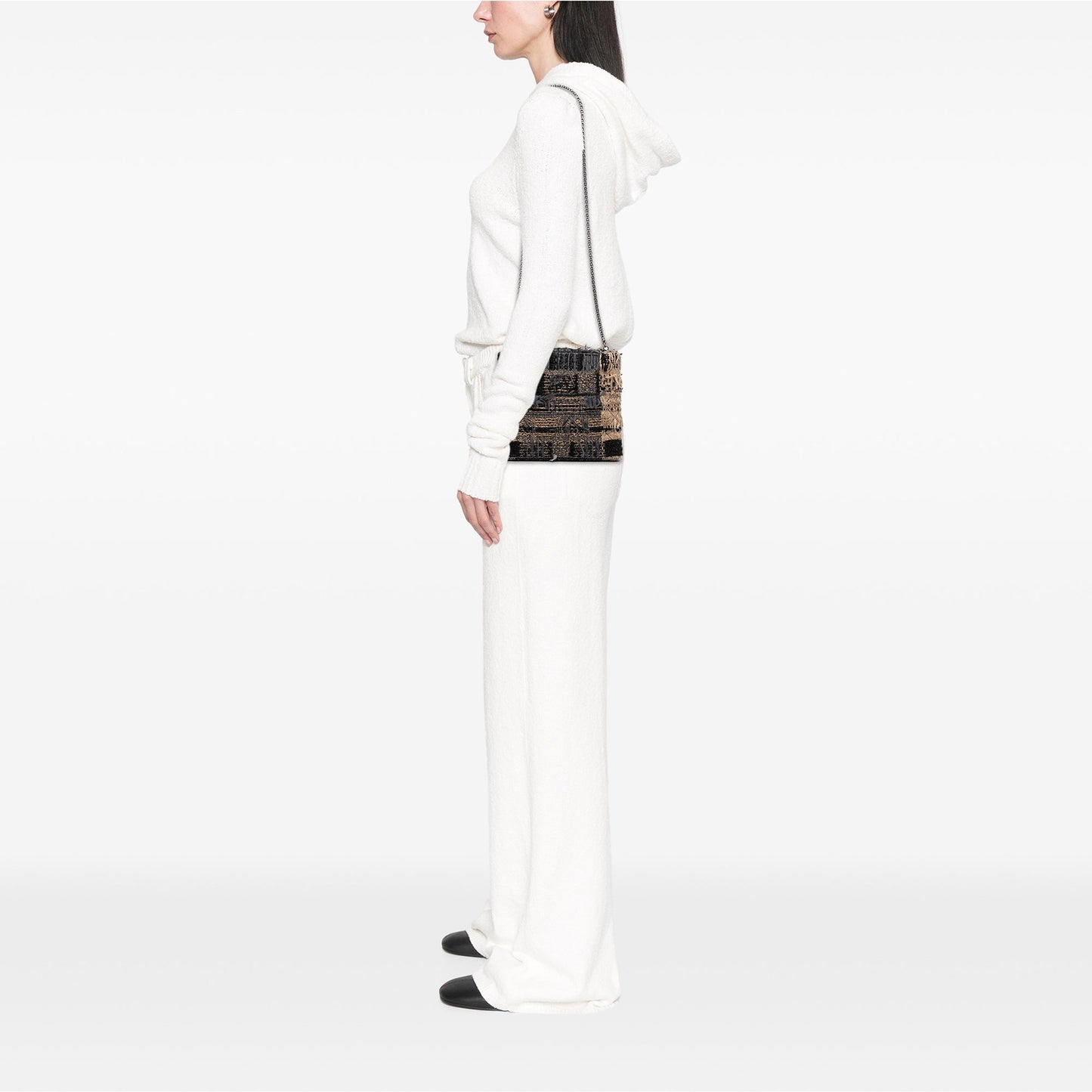 Black Chanel Multicolor Tweed Quadrato Box Crossbody Bag