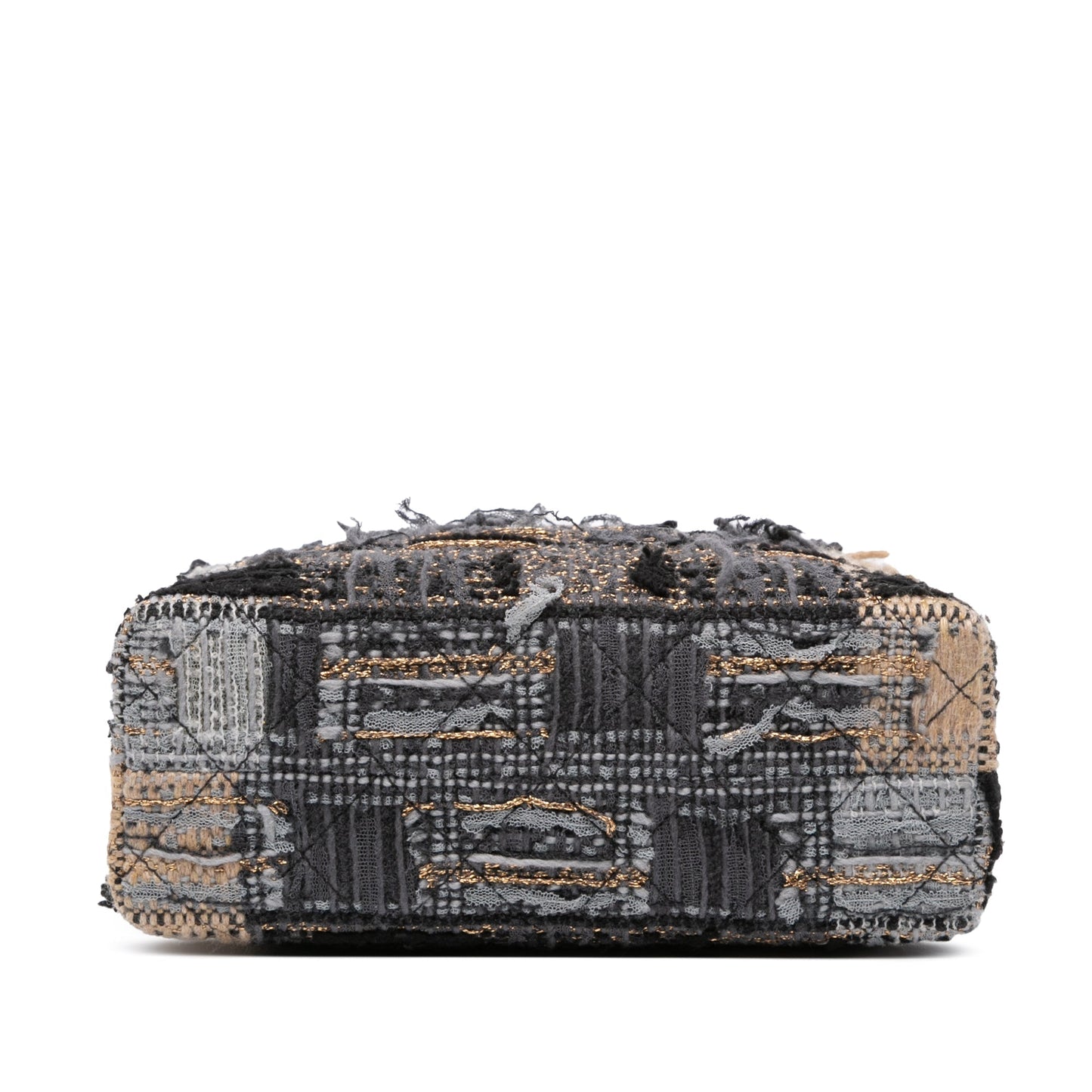 Black Chanel Multicolor Tweed Quadrato Box Crossbody Bag