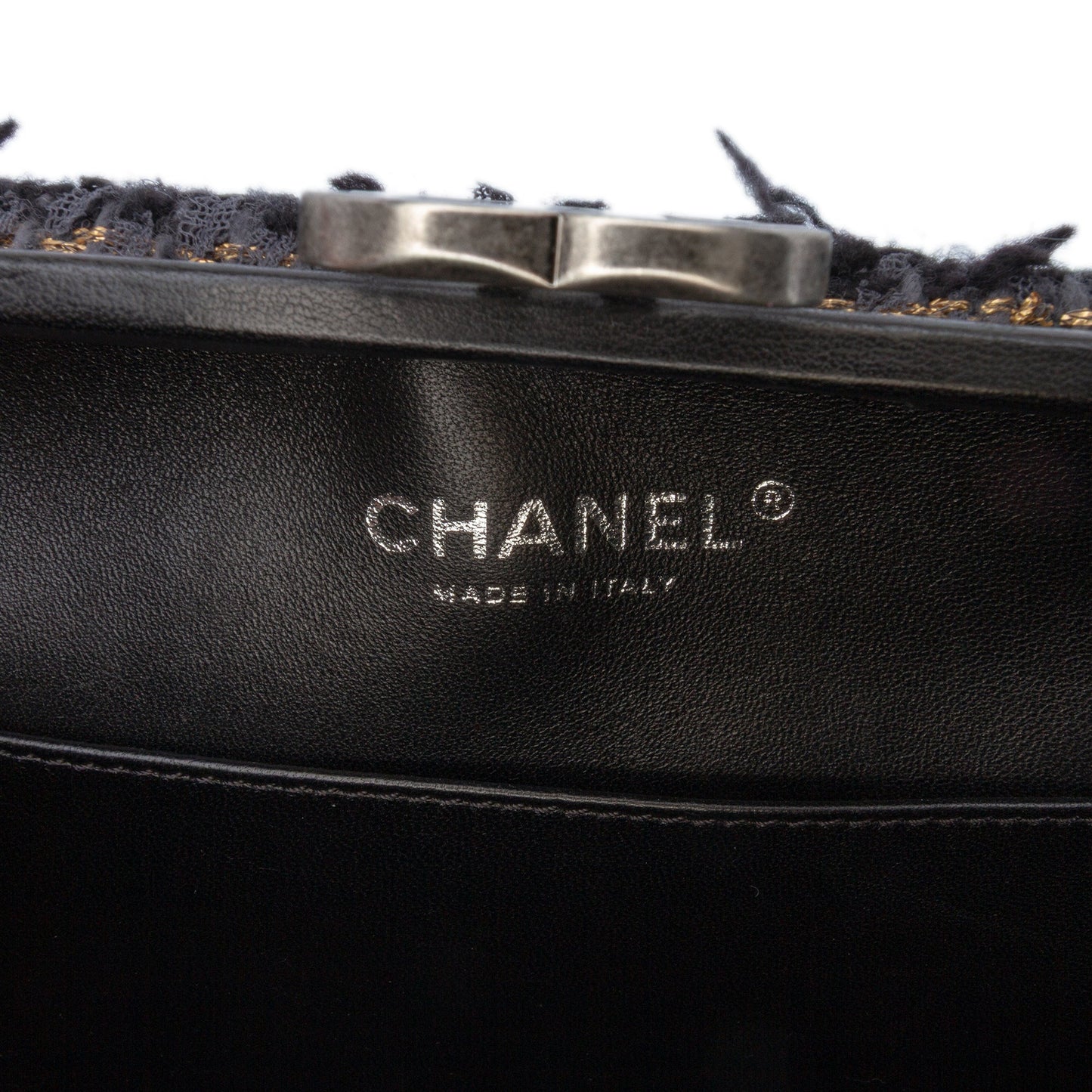 Black Chanel Multicolor Tweed Quadrato Box Crossbody Bag
